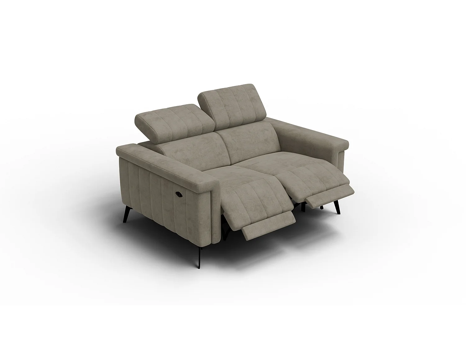 Relaxsofa 2-Sitzer NORDEL, dunkles beige