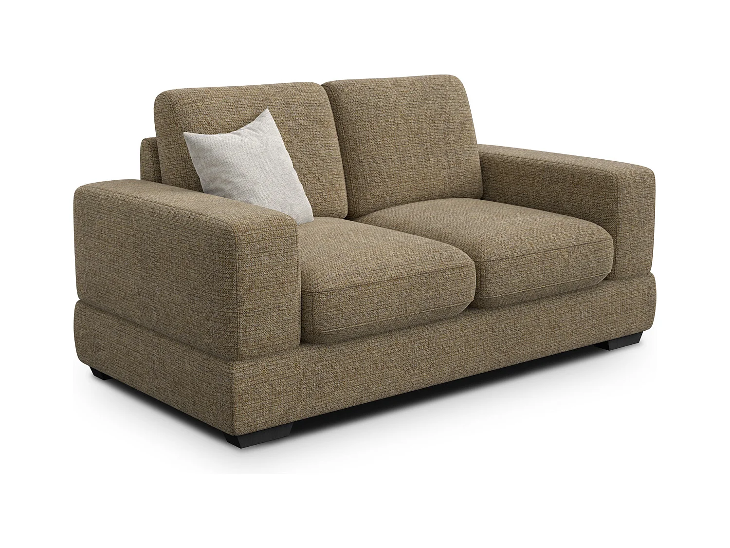 Canapé 2 places OTTO, tissu taupe