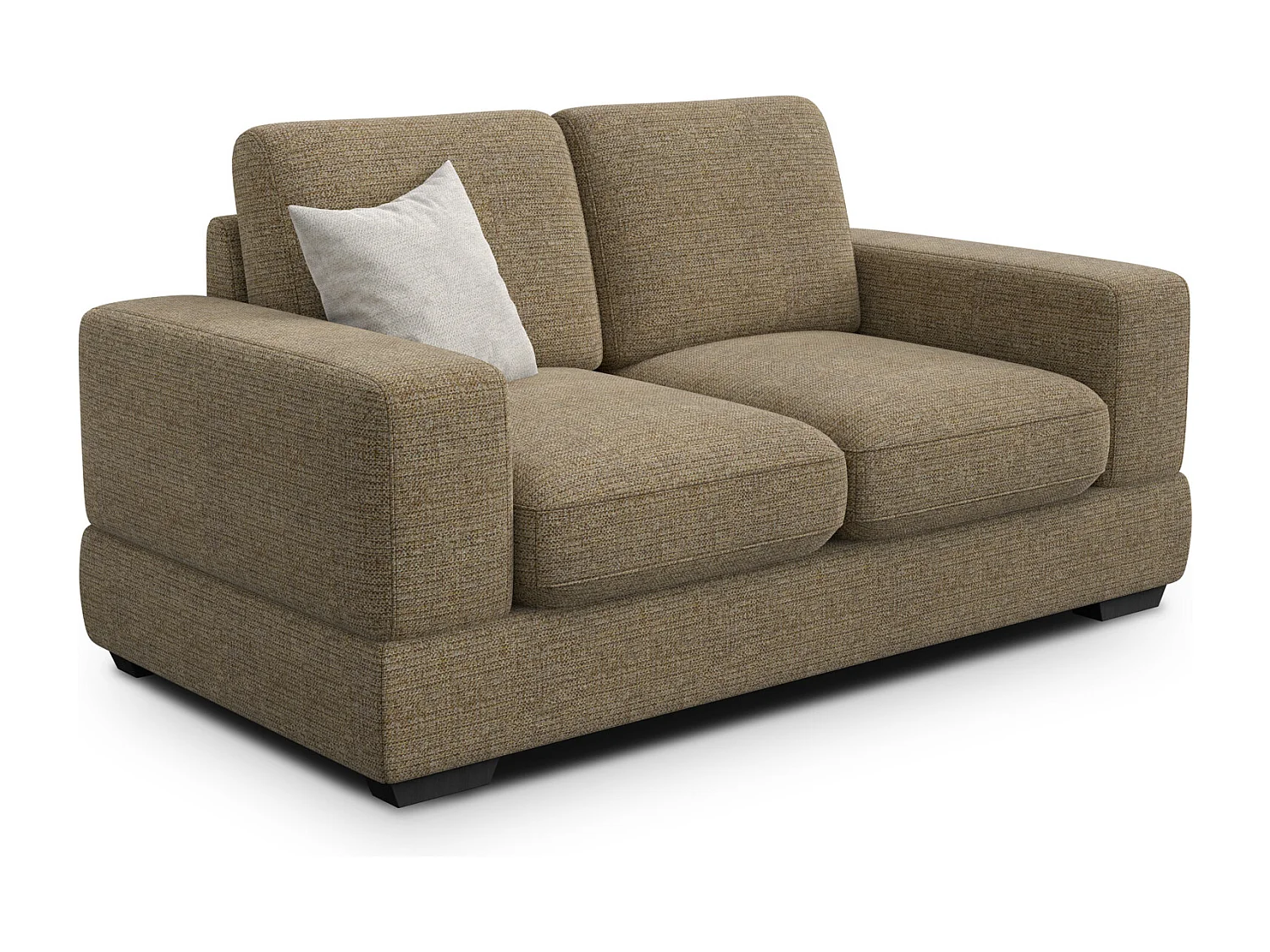 Canapé 2 places OTTO, tissu taupe