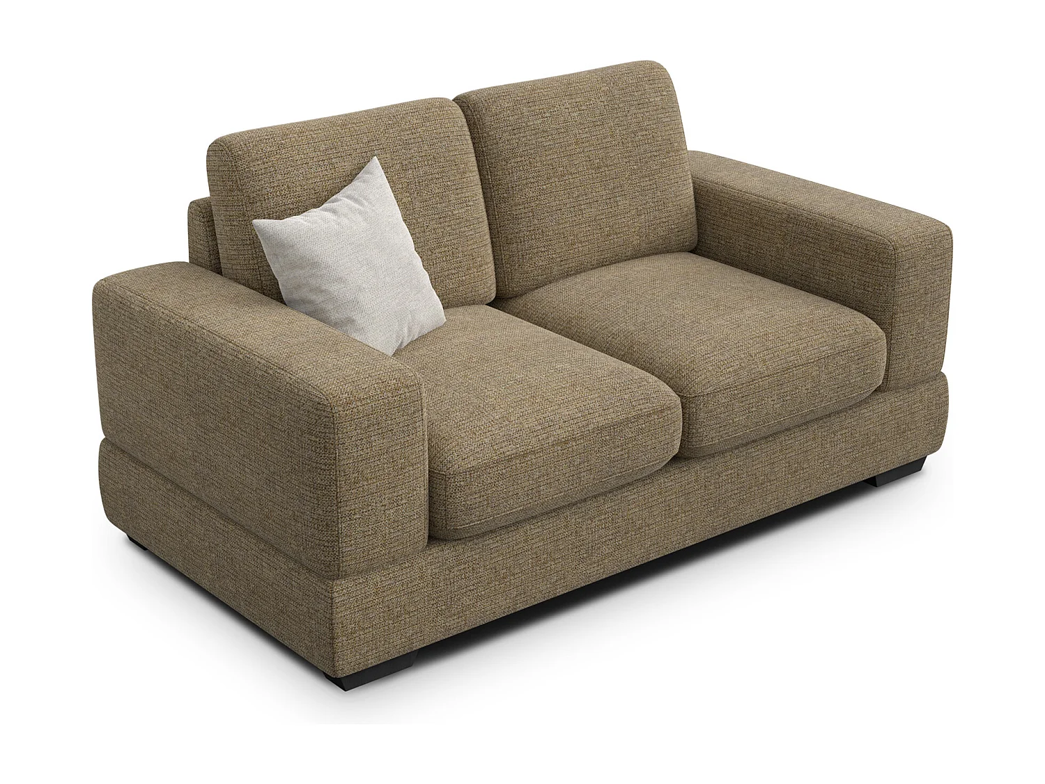 Canapé 2 places OTTO, tissu taupe