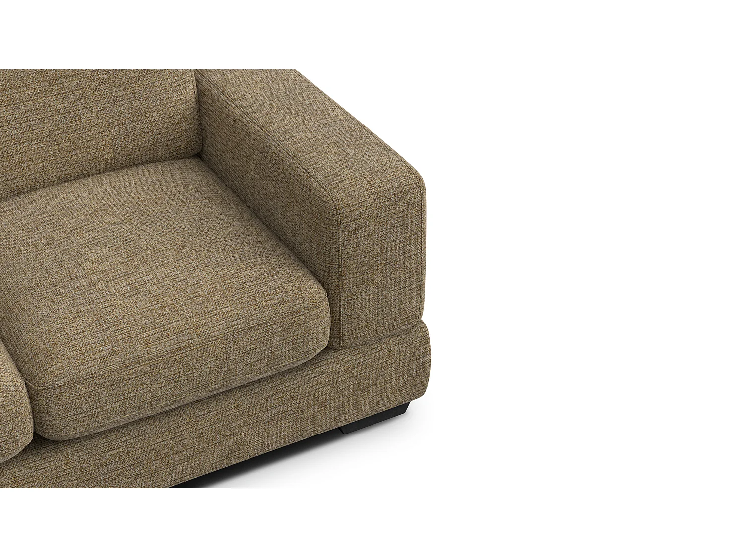 Canapé 2 places OTTO, tissu taupe