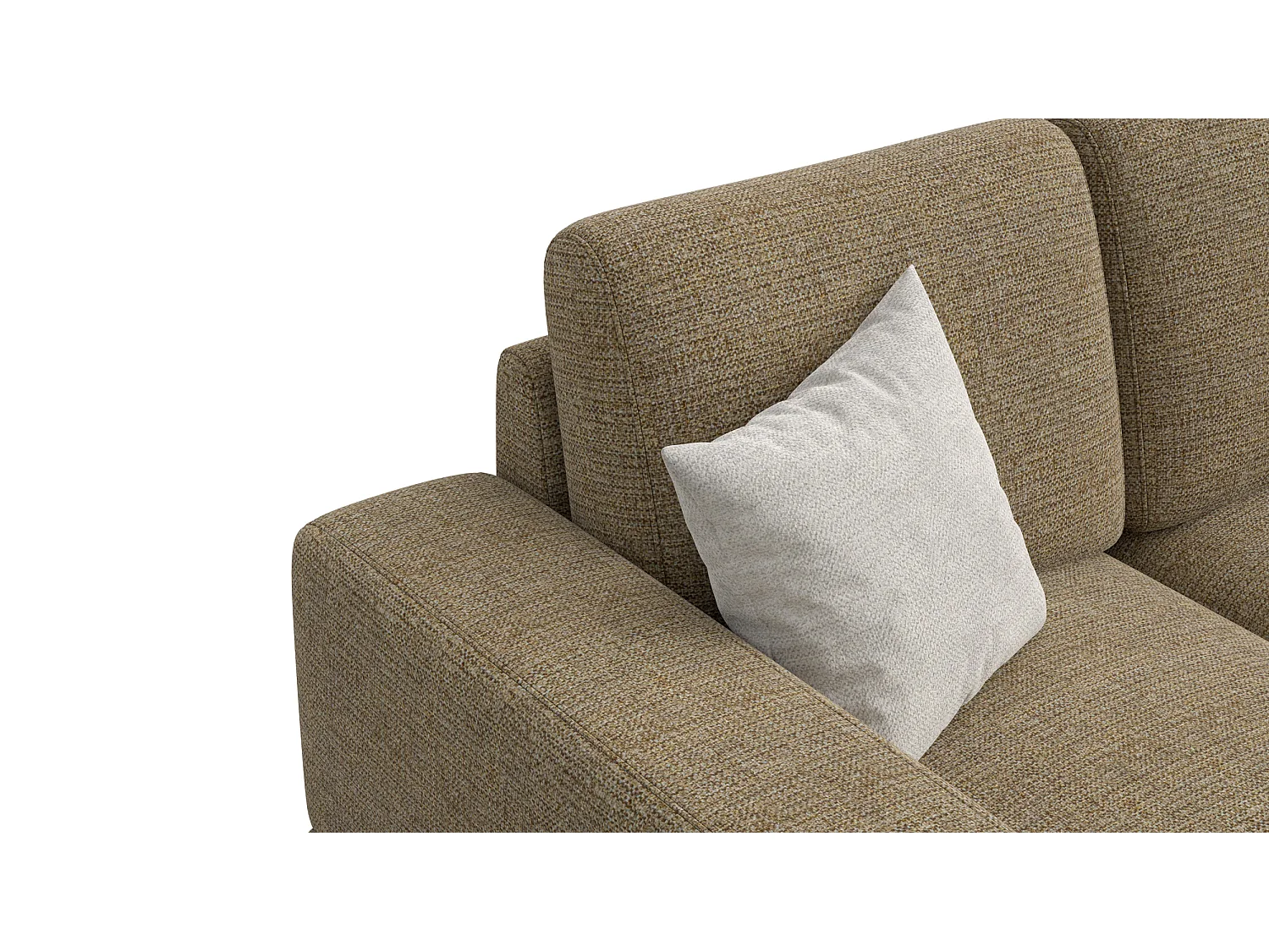 Canapé 2 places OTTO, tissu taupe