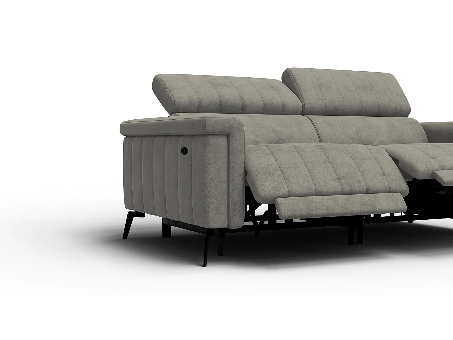 Relaxsofa 3-Sitzer NORDEL, taupe