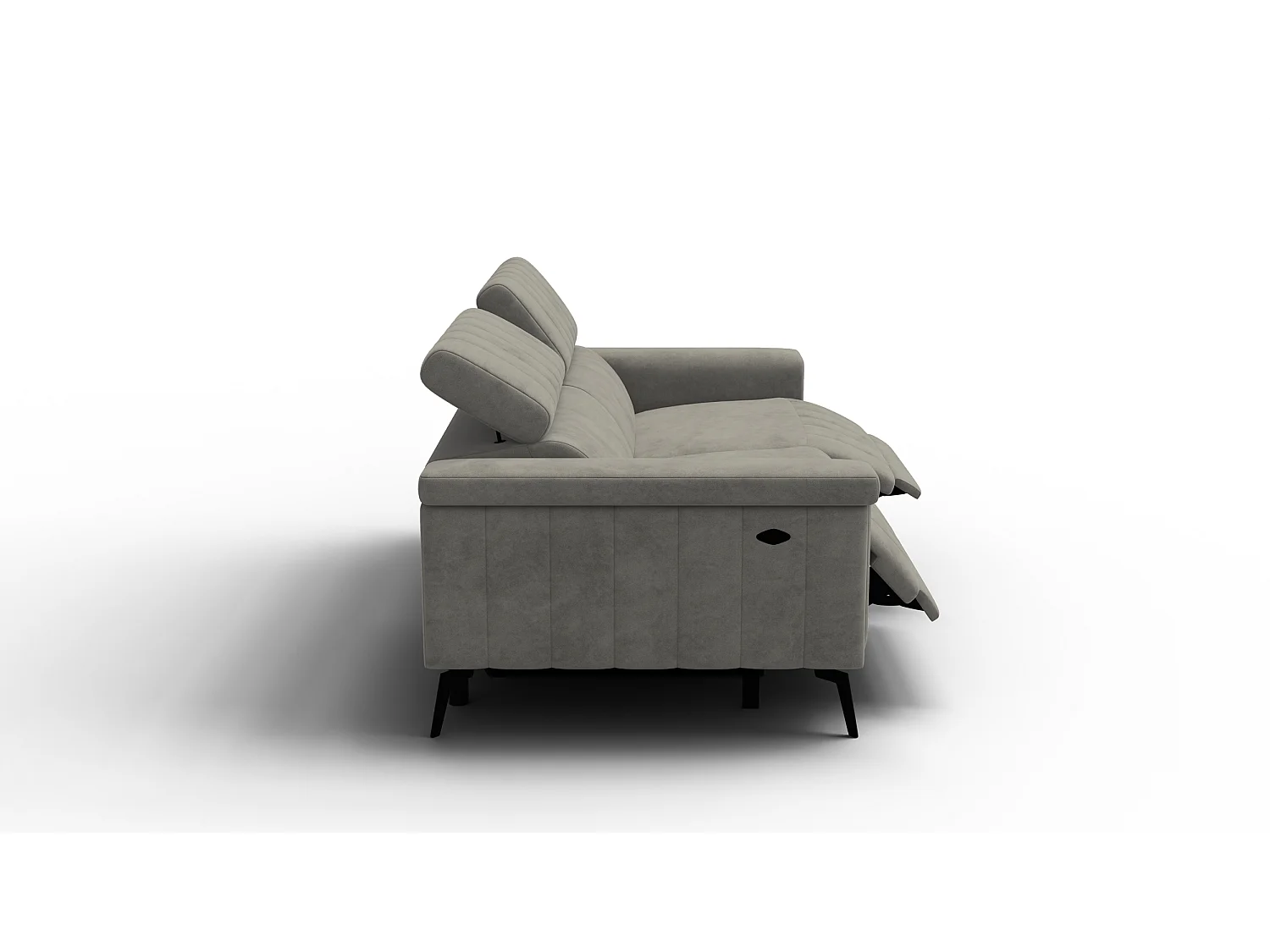 Relaxsofa 3-Sitzer NORDEL, taupe