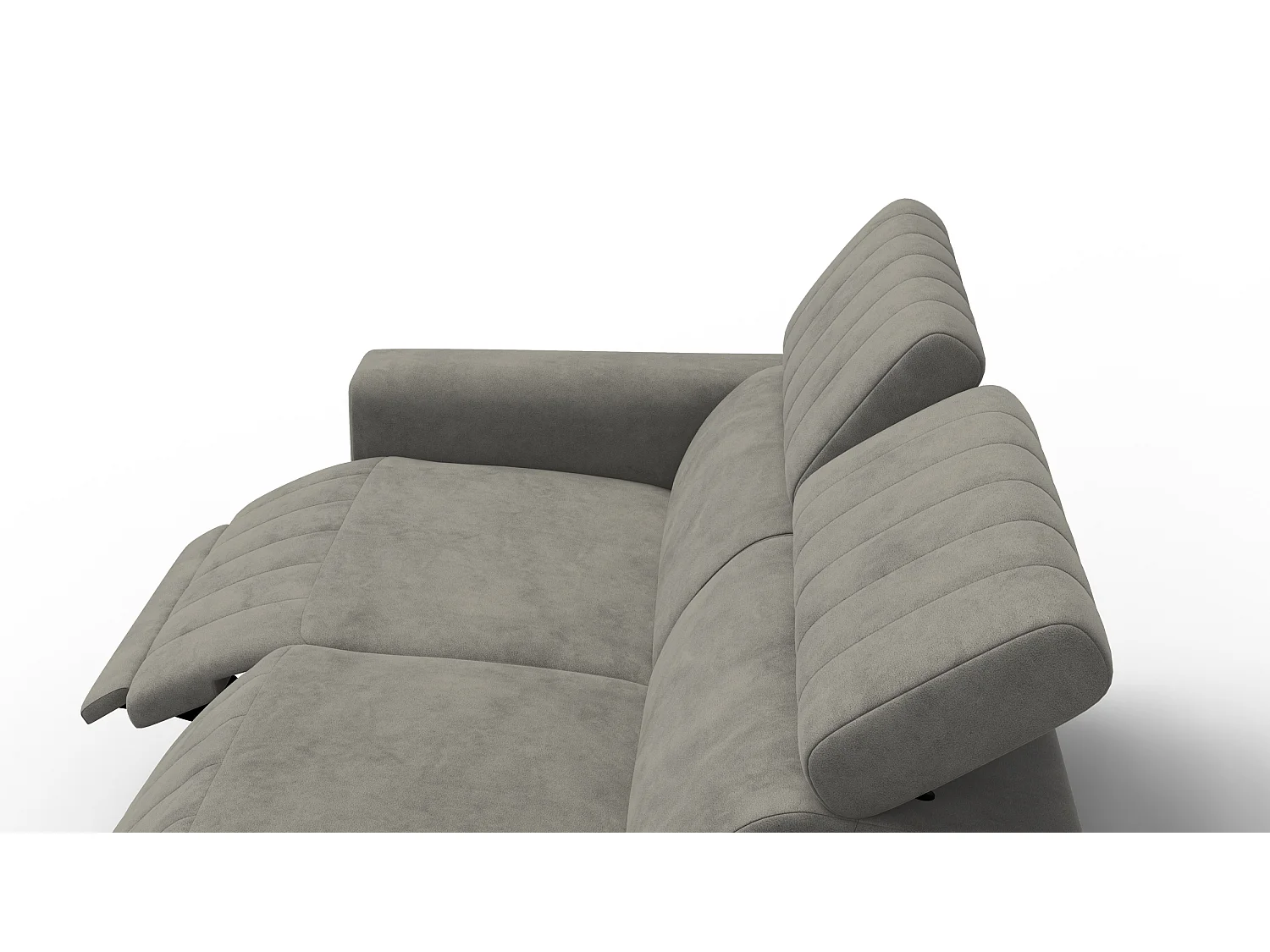 Relaxsofa 3-Sitzer NORDEL, taupe