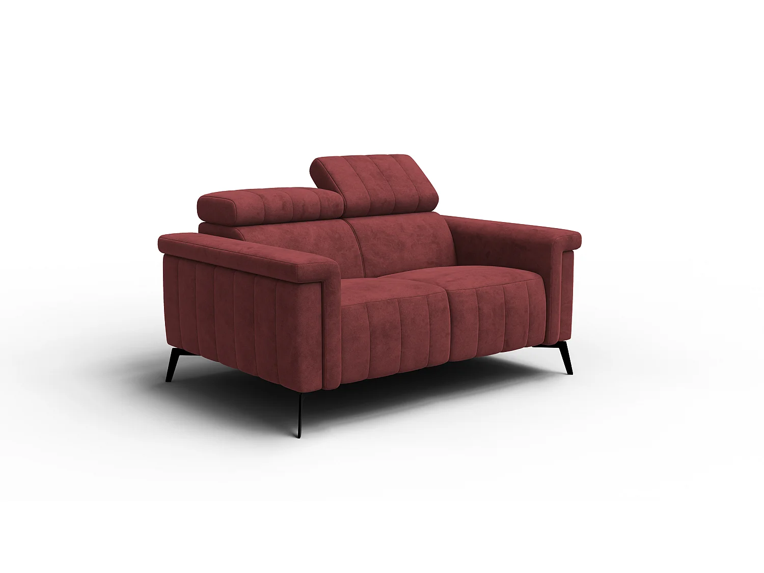 Sofa 2-Sitzer NORDEL, bordeaux