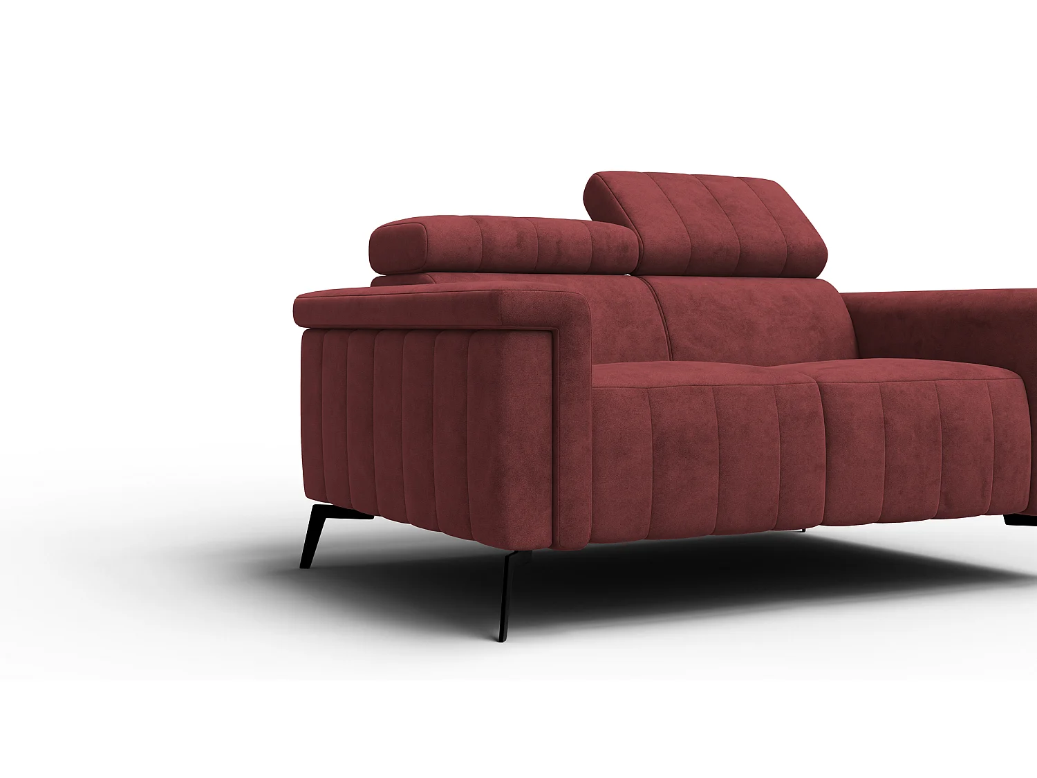 Sofa 2-Sitzer NORDEL, bordeaux