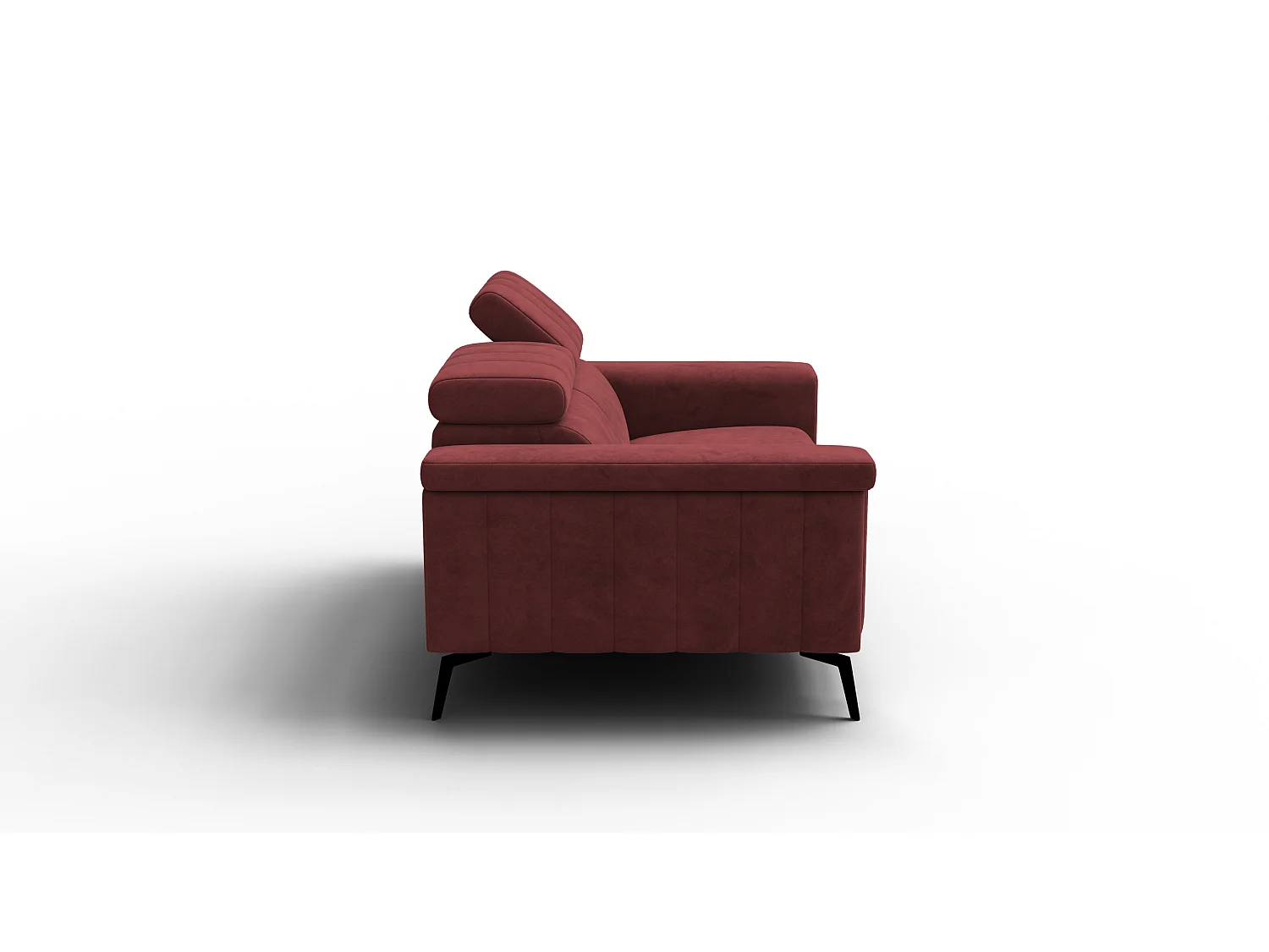 Sofa 2-Sitzer NORDEL, bordeaux