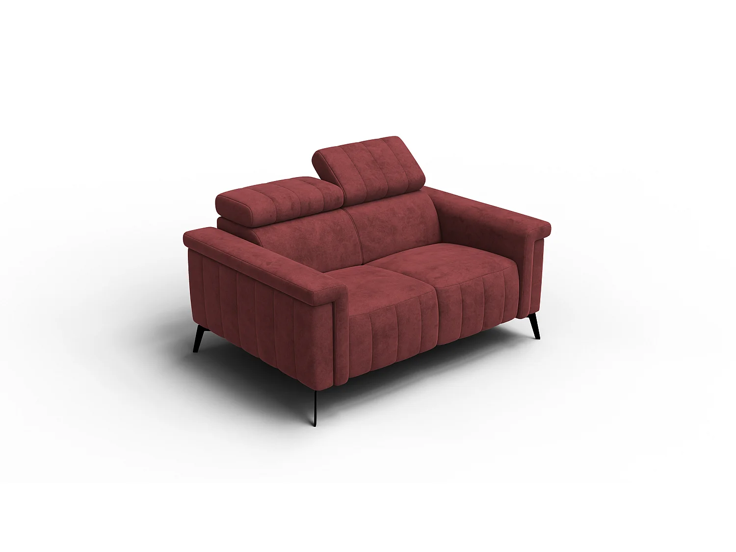 Sofa 2-Sitzer NORDEL, bordeaux