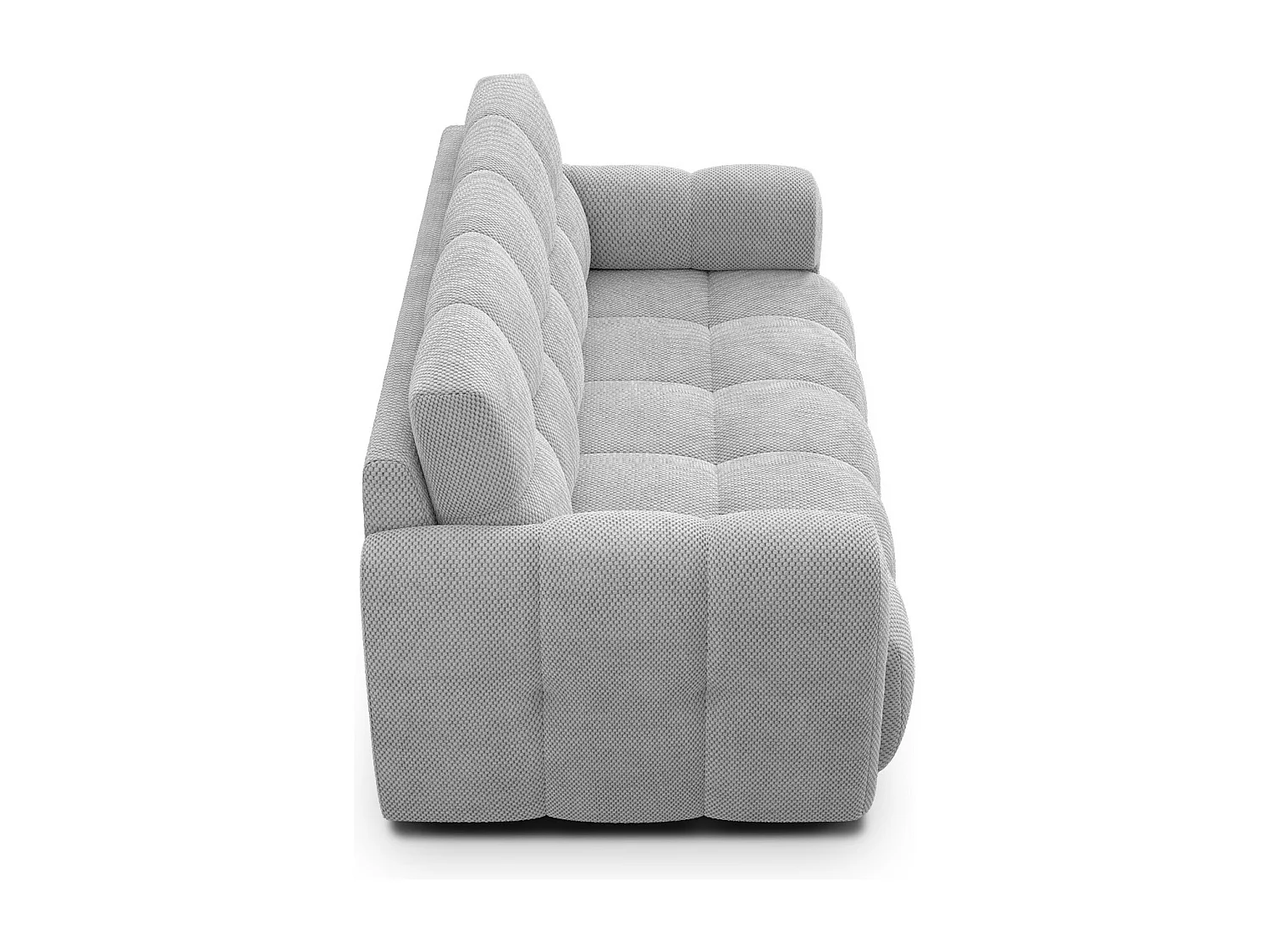 CANAPÉ MELLOW 2,5 places, tissu gris clair