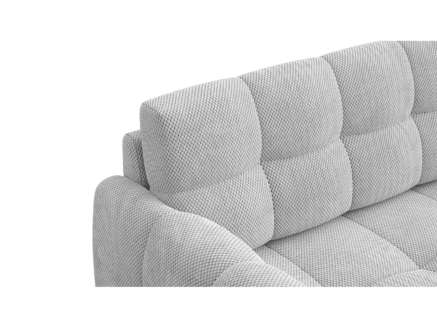 CANAPÉ MELLOW 2,5 places, tissu gris clair