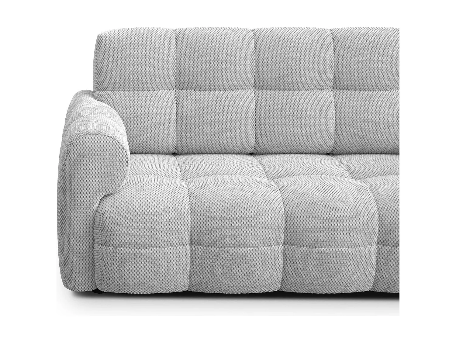 CANAPÉ MELLOW 2,5 places, tissu gris clair