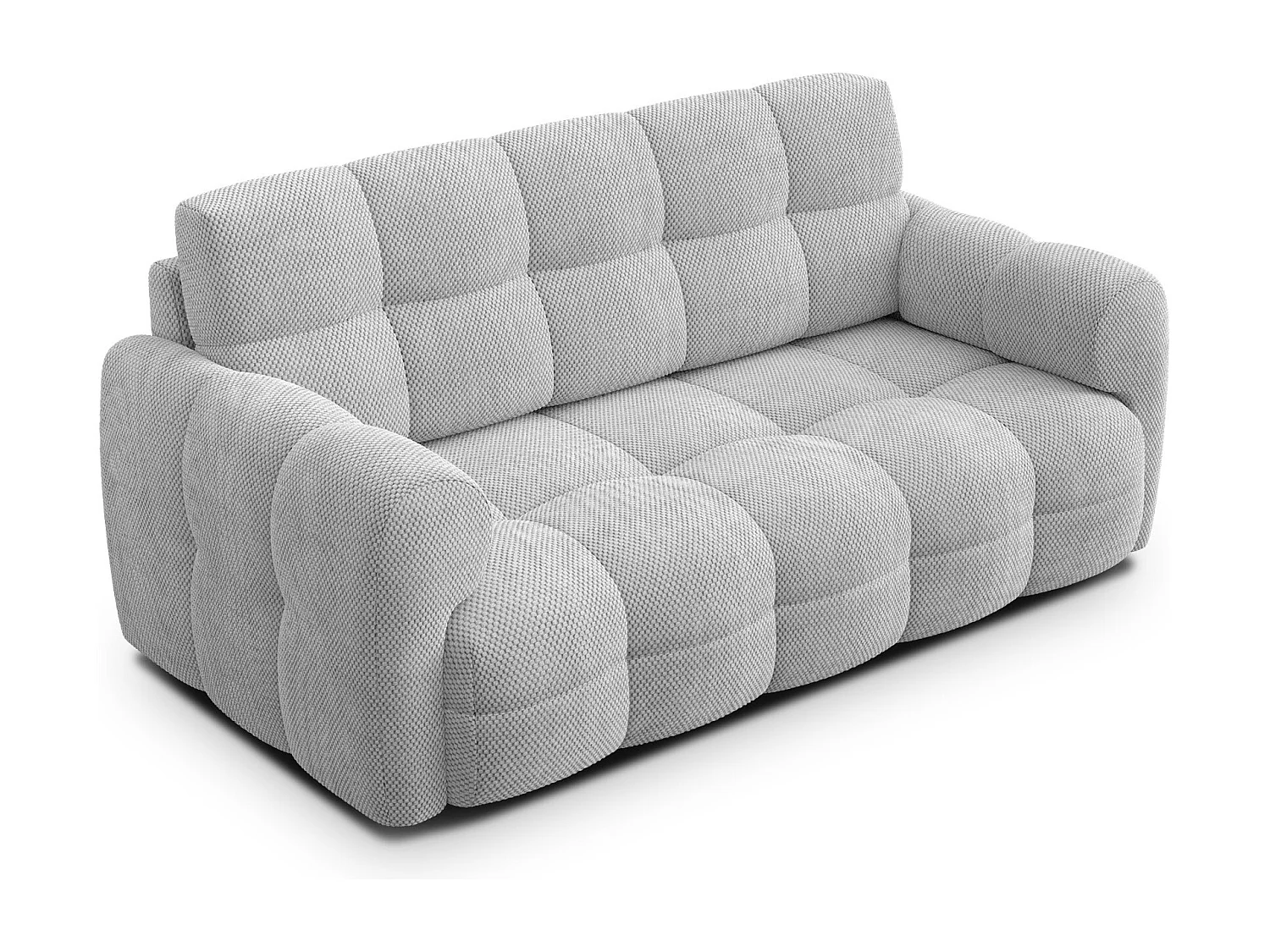 CANAPÉ MELLOW 2,5 places, tissu gris clair