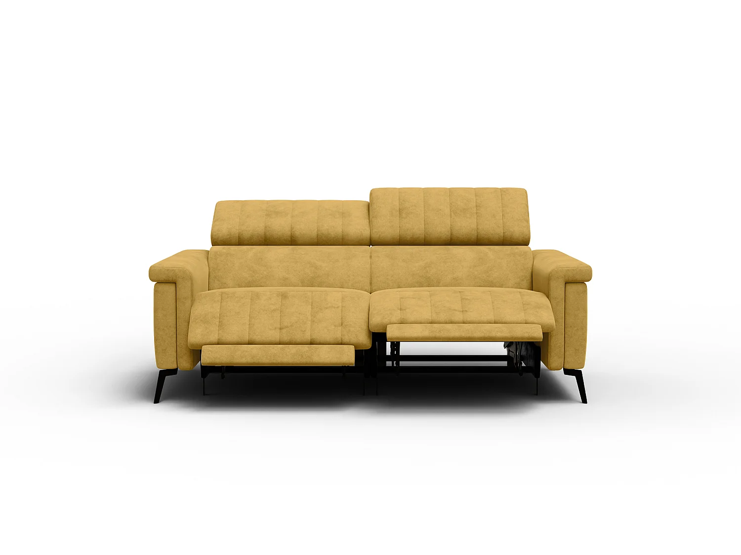 Relaxsofa 3-Sitzer NORDEL, senfgelb