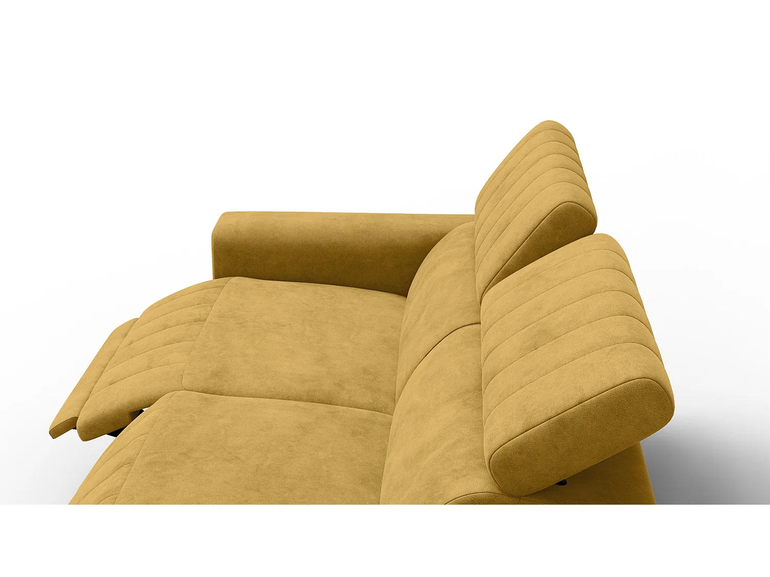 Relaxsofa 3-Sitzer NORDEL, senfgelb