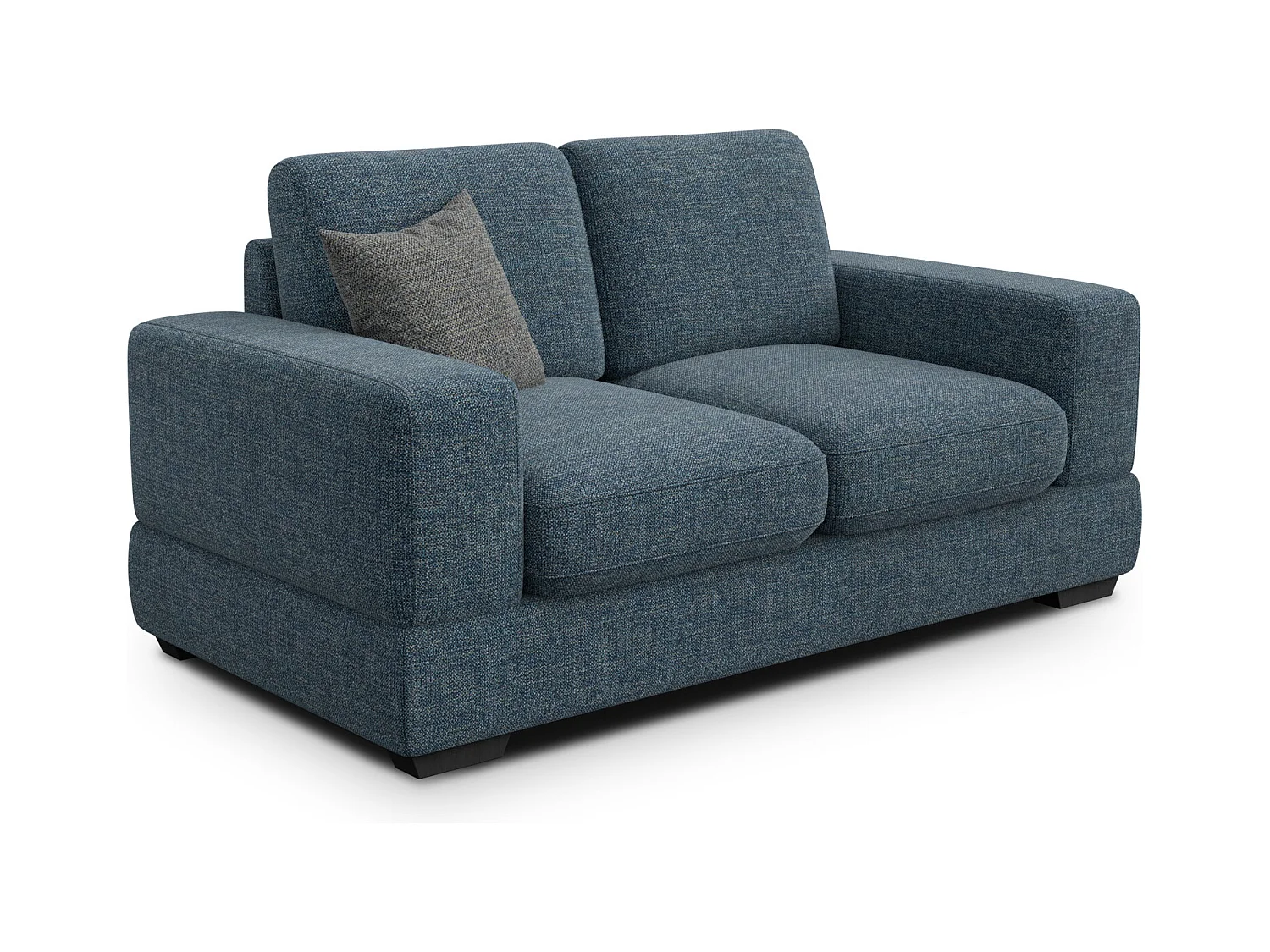 Canapé 2 places OTTO, tissu bleu marine