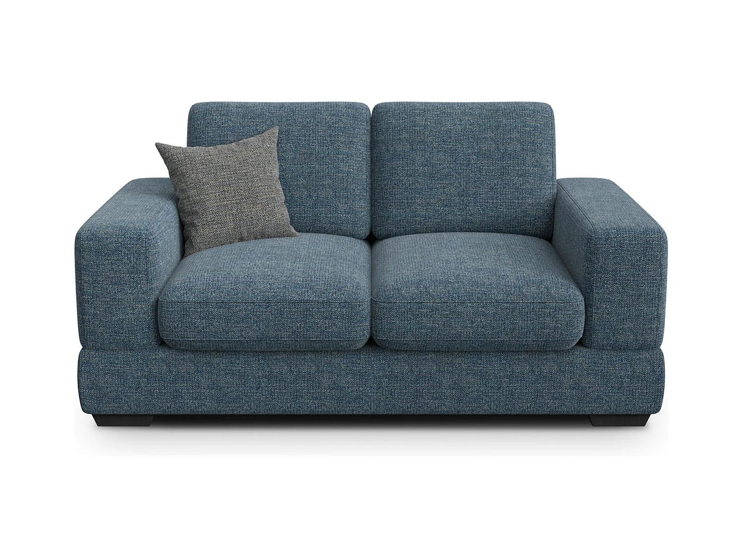 Canapé 2 places OTTO, tissu bleu marine