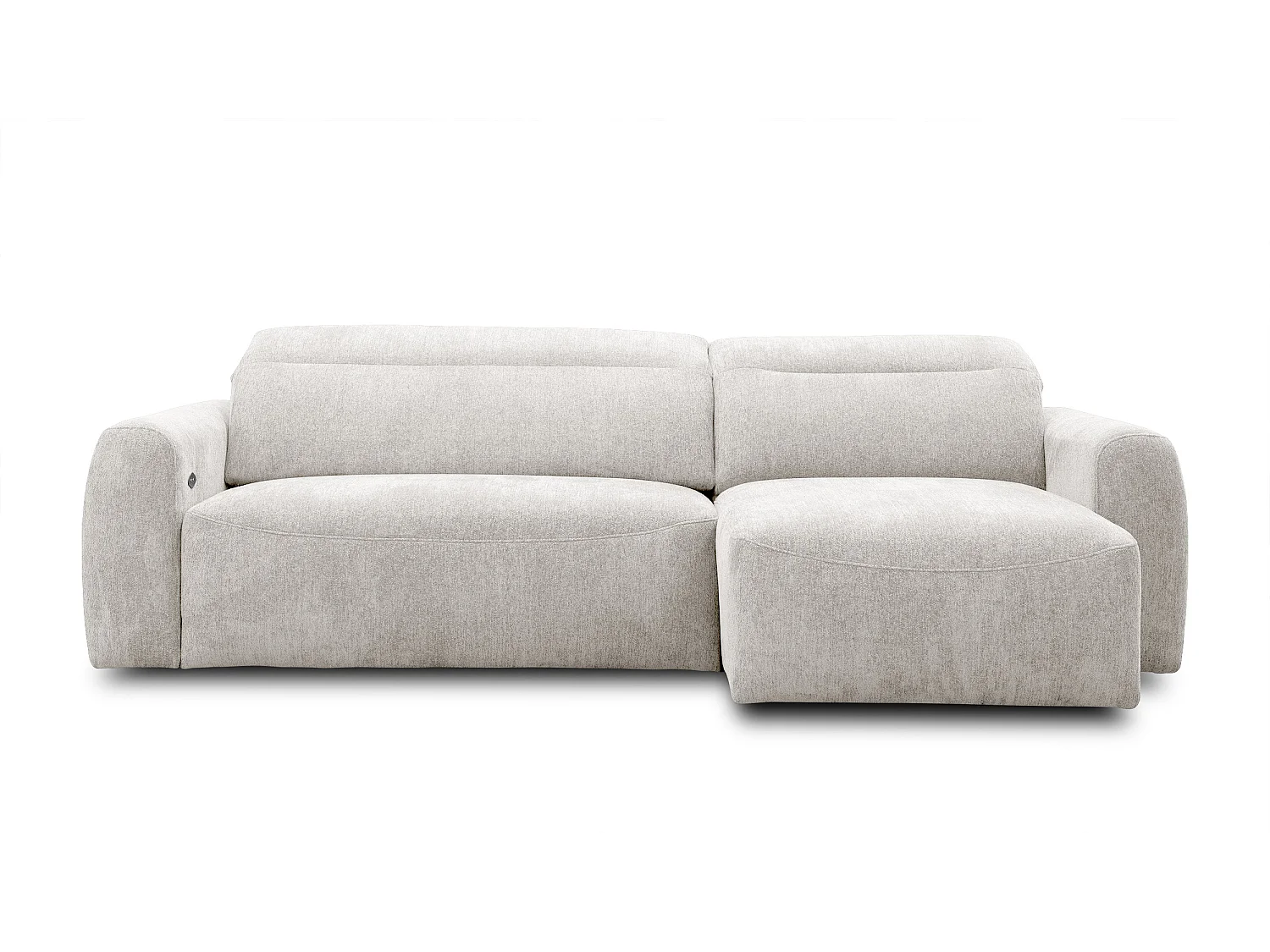 Ecksofa 4-Sitzer rechts NERO, ecru