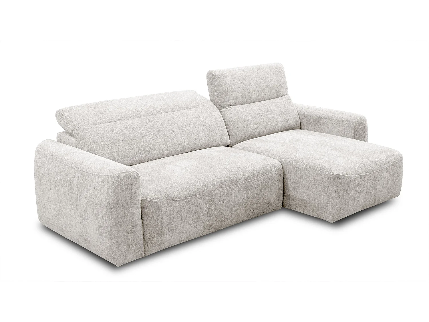 Ecksofa 4-Sitzer rechts NERO, ecru