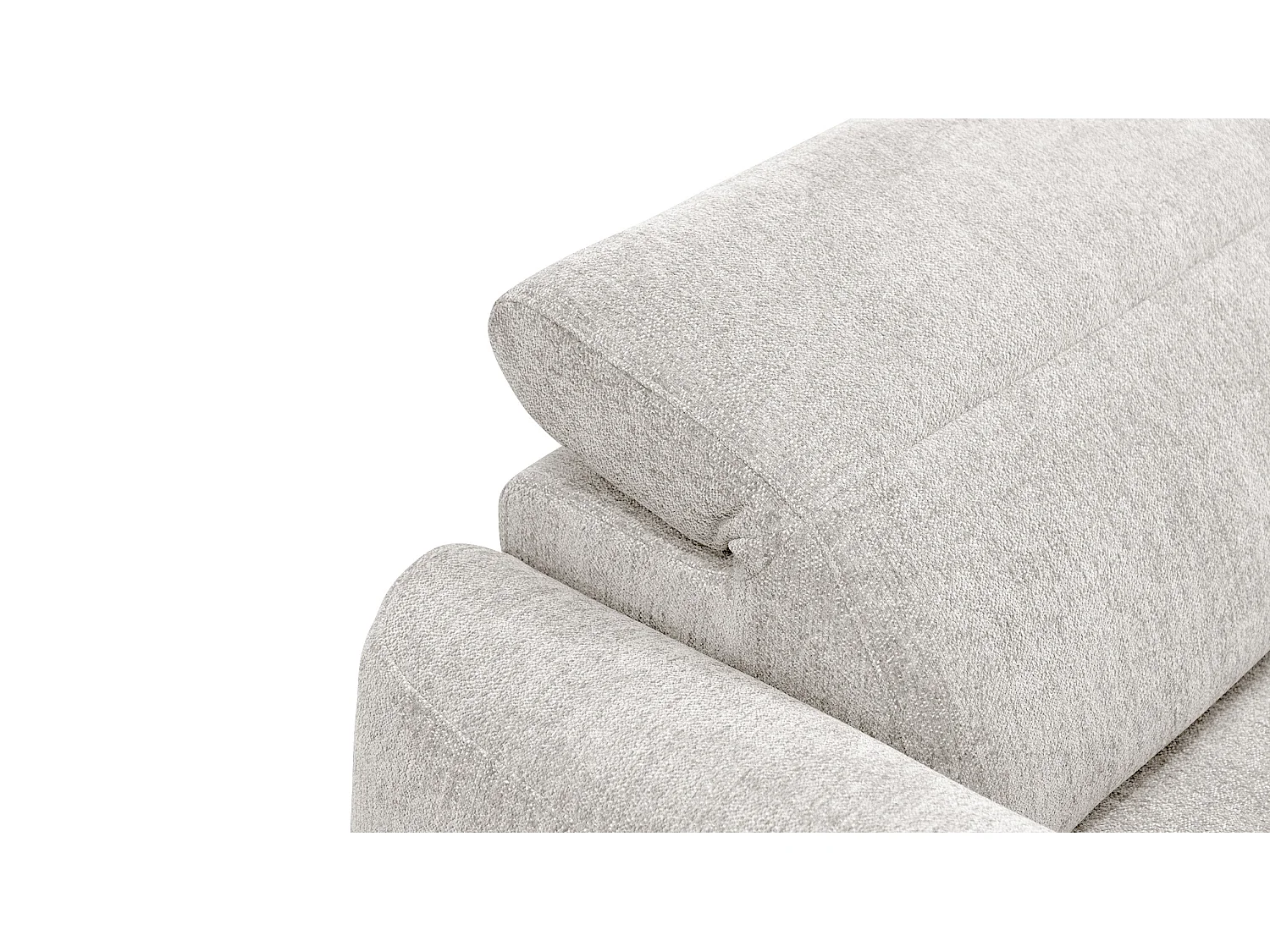 Ecksofa 4-Sitzer rechts NERO, ecru