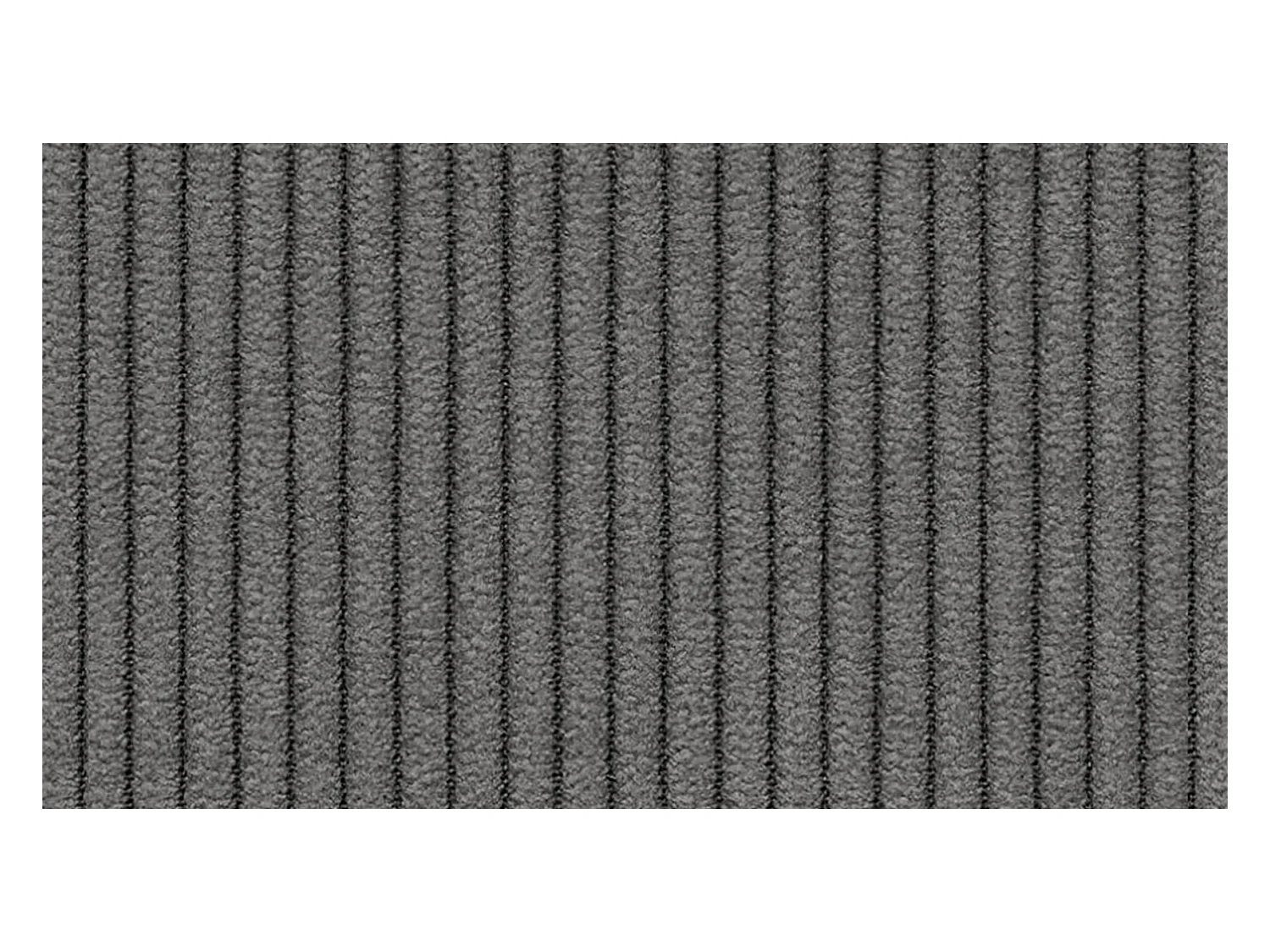 Canapé 2 places VILT, tissu gris foncé