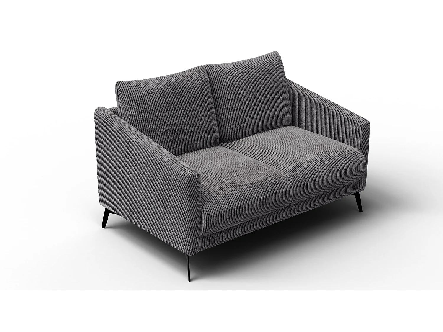 Sofa 2-Sitzer VILT, dunkelgrau