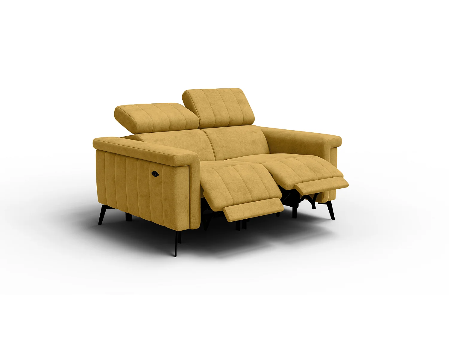 Relaxsofa 2-Sitzer NORDEL, senfgelb