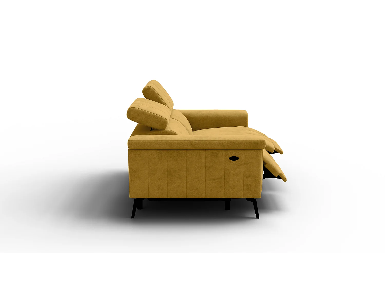 Relaxsofa 2-Sitzer NORDEL, senfgelb