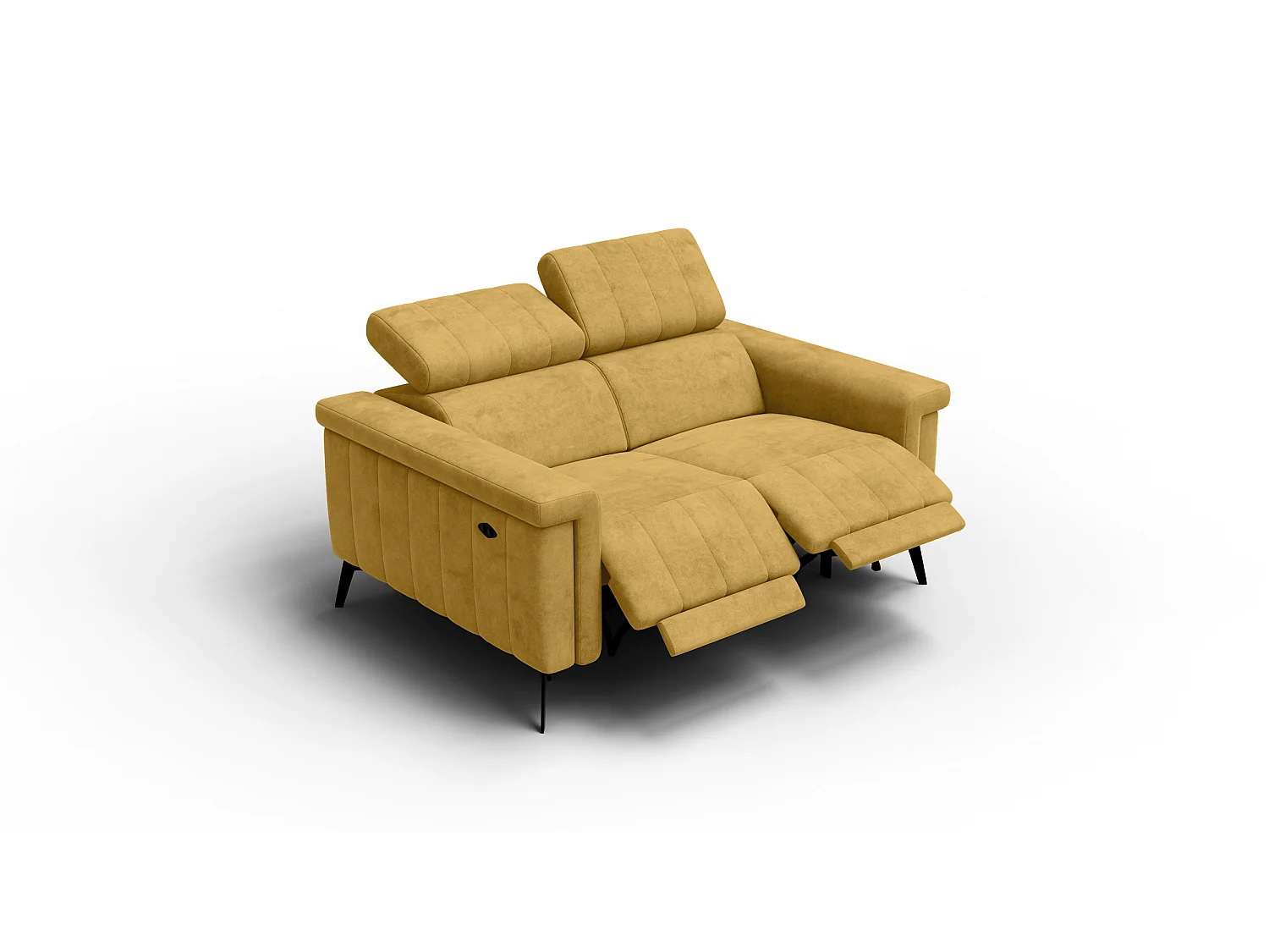 Relaxsofa 2-Sitzer NORDEL, senfgelb