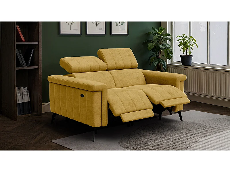 Relaxsofa 2-Sitzer NORDEL, senfgelb