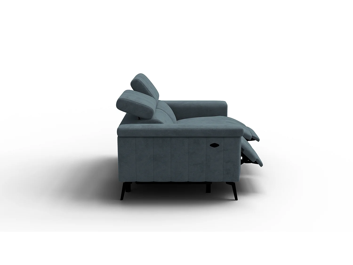 Relaxsofa 2-Sitzer NORDEL, blaugrau