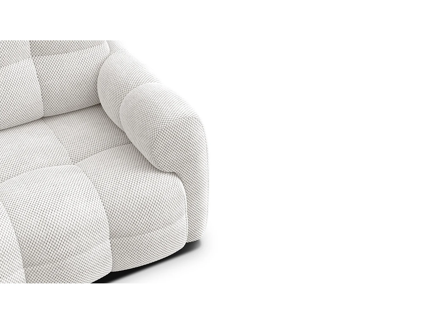 CANAPÉ MELLOW 2 places, tissu crème