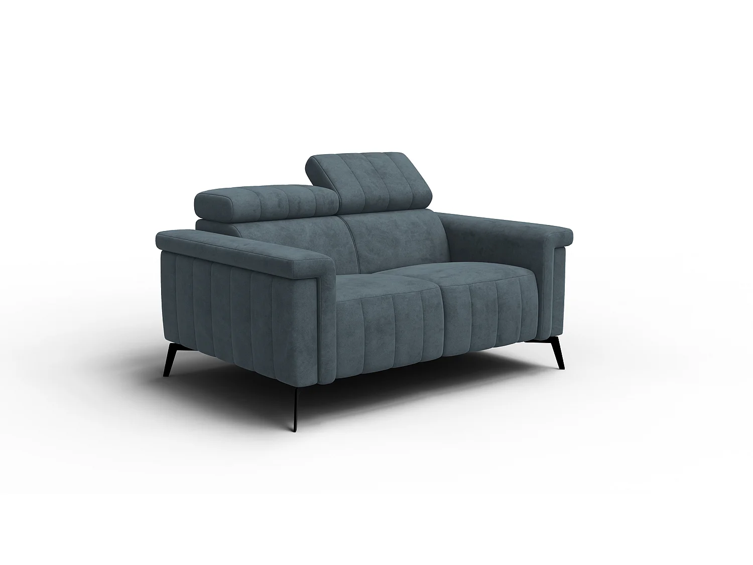 Sofa 2-Sitzer NORDEL, blaugrau