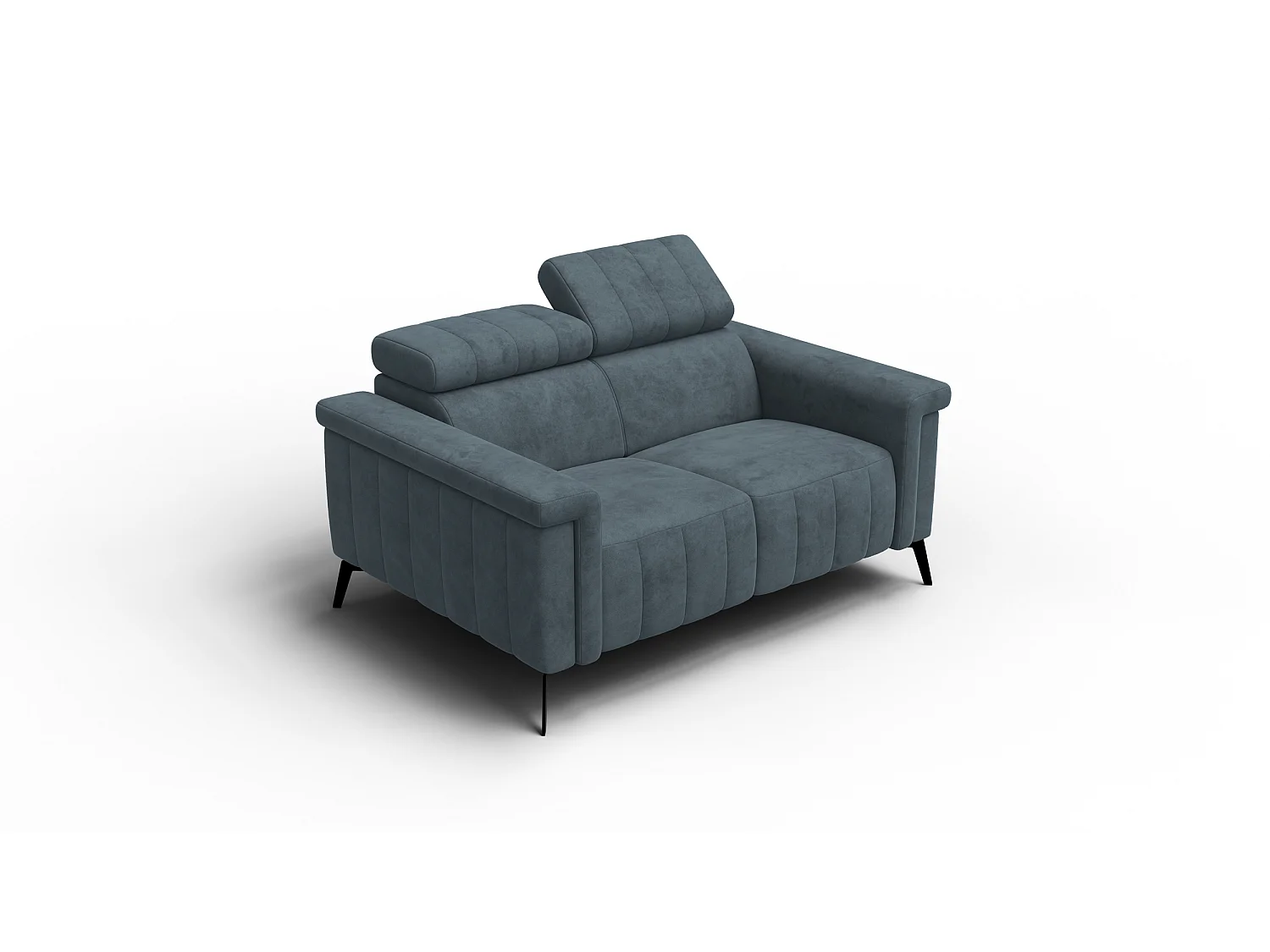 Sofa 2-Sitzer NORDEL, blaugrau