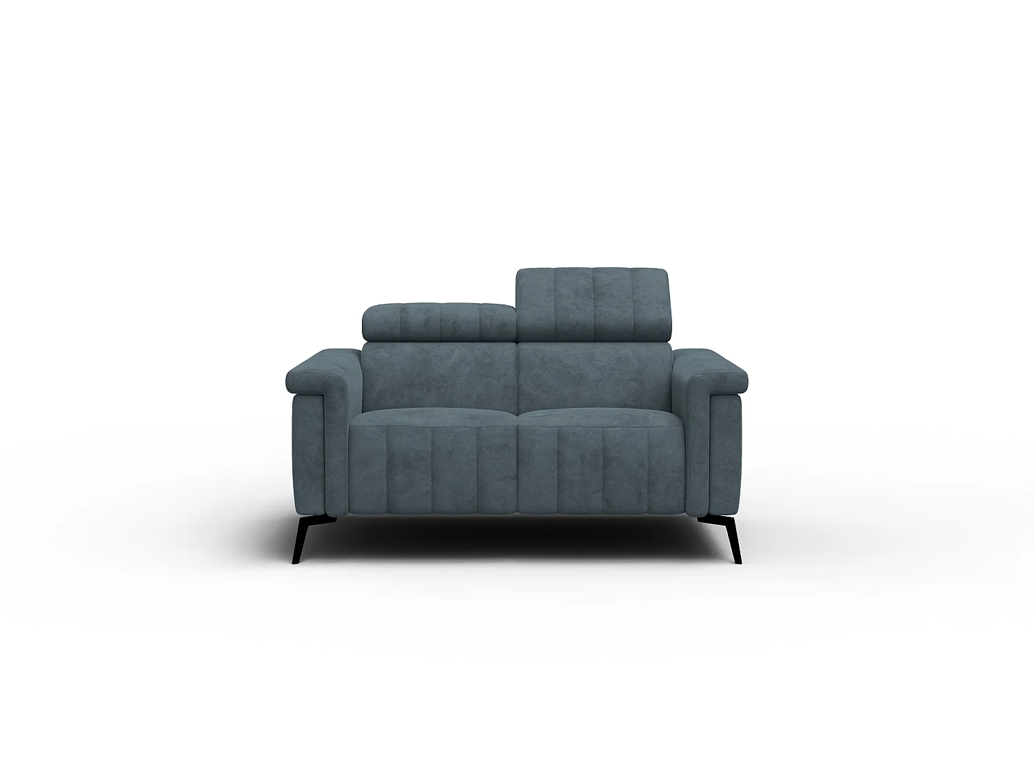 Sofa 2-Sitzer NORDEL, blaugrau