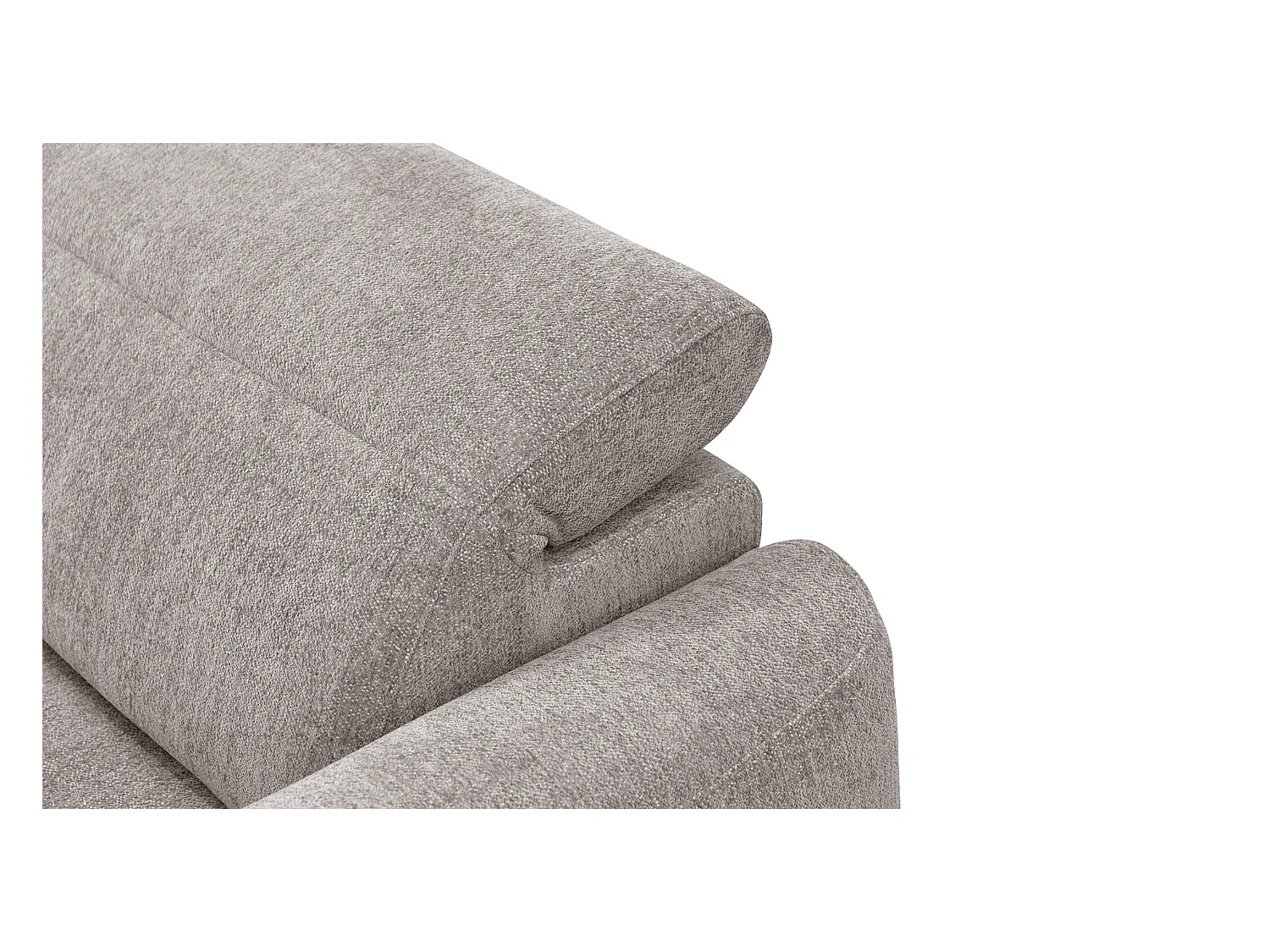 Canapé d'angle 4 places NERO, tissu beige