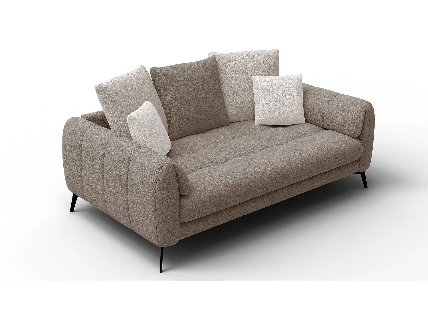 Sofa 2,5-Sitzer CALME, beige und écru