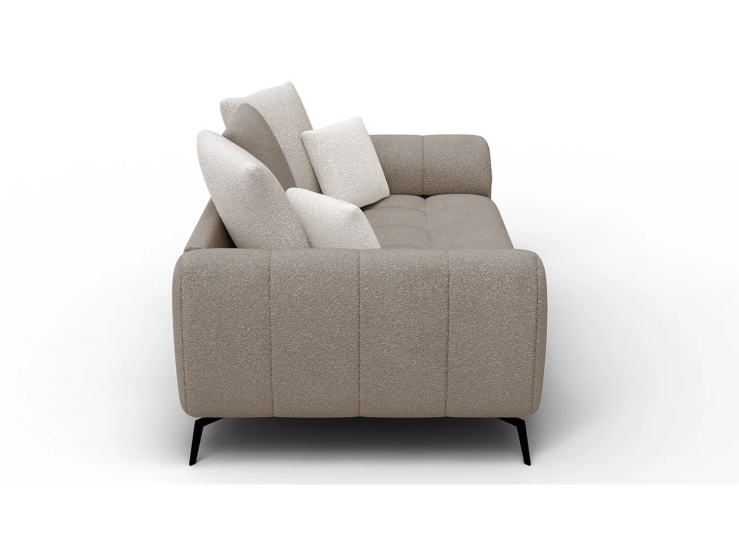 Sofa 2,5-Sitzer CALME, beige und écru