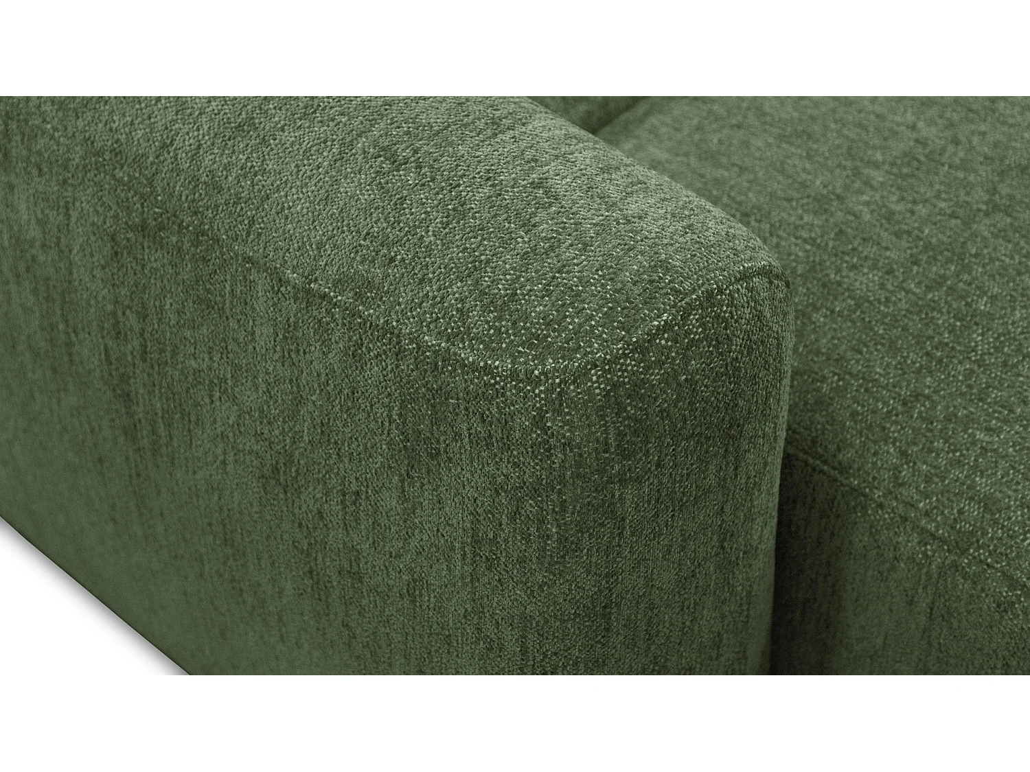 Ecksofa 4-Sitzer rechts NERO, dunkelgrün