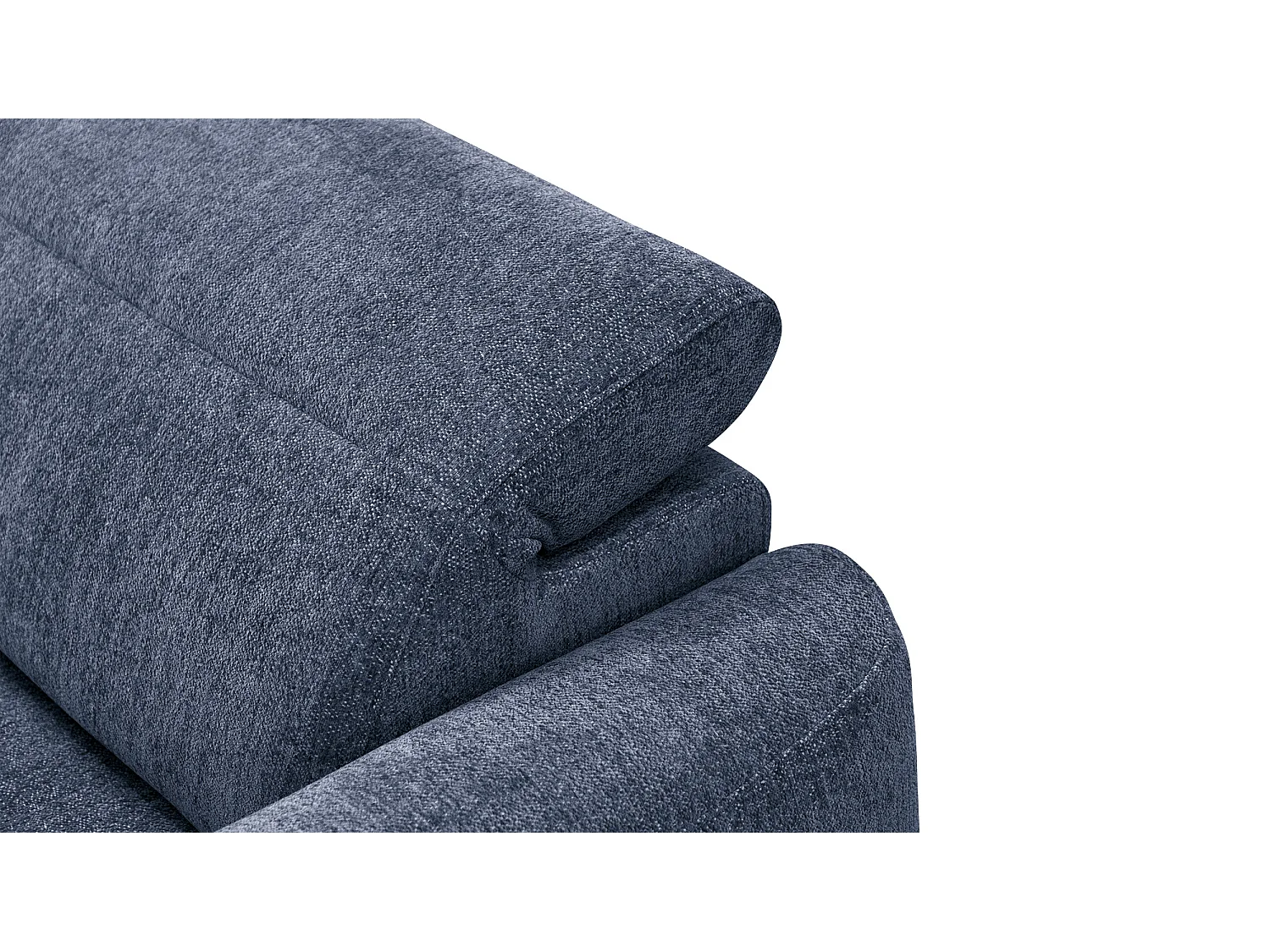 Ecksofa 4-Sitzer links NERO, dunkelblau