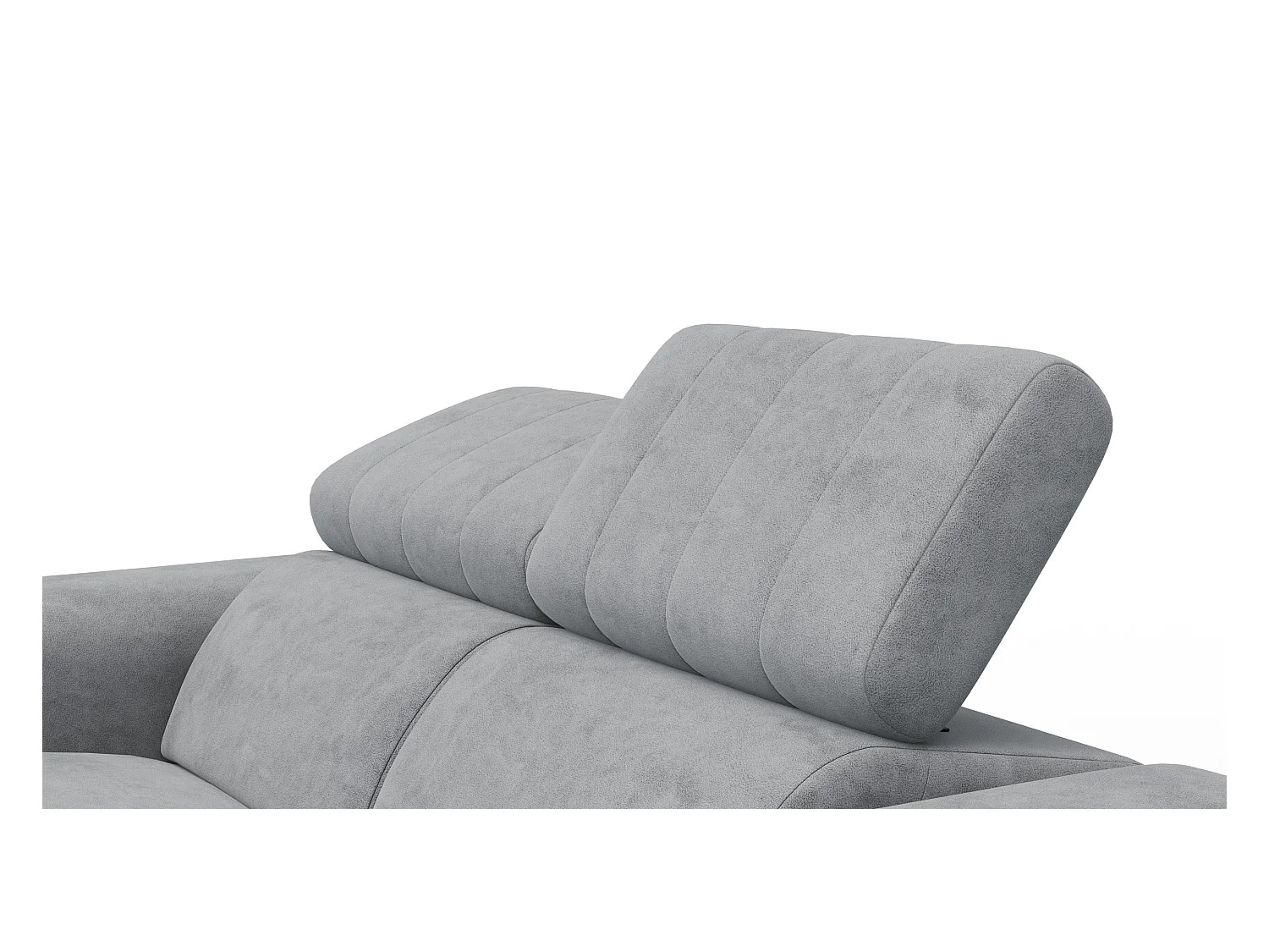 Canapé relax 2 places NORDEL, tissu gris