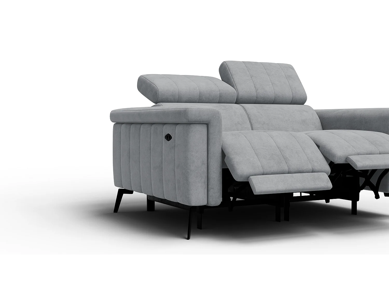 Relaxsofa 2-Sitzer NORDEL, grau
