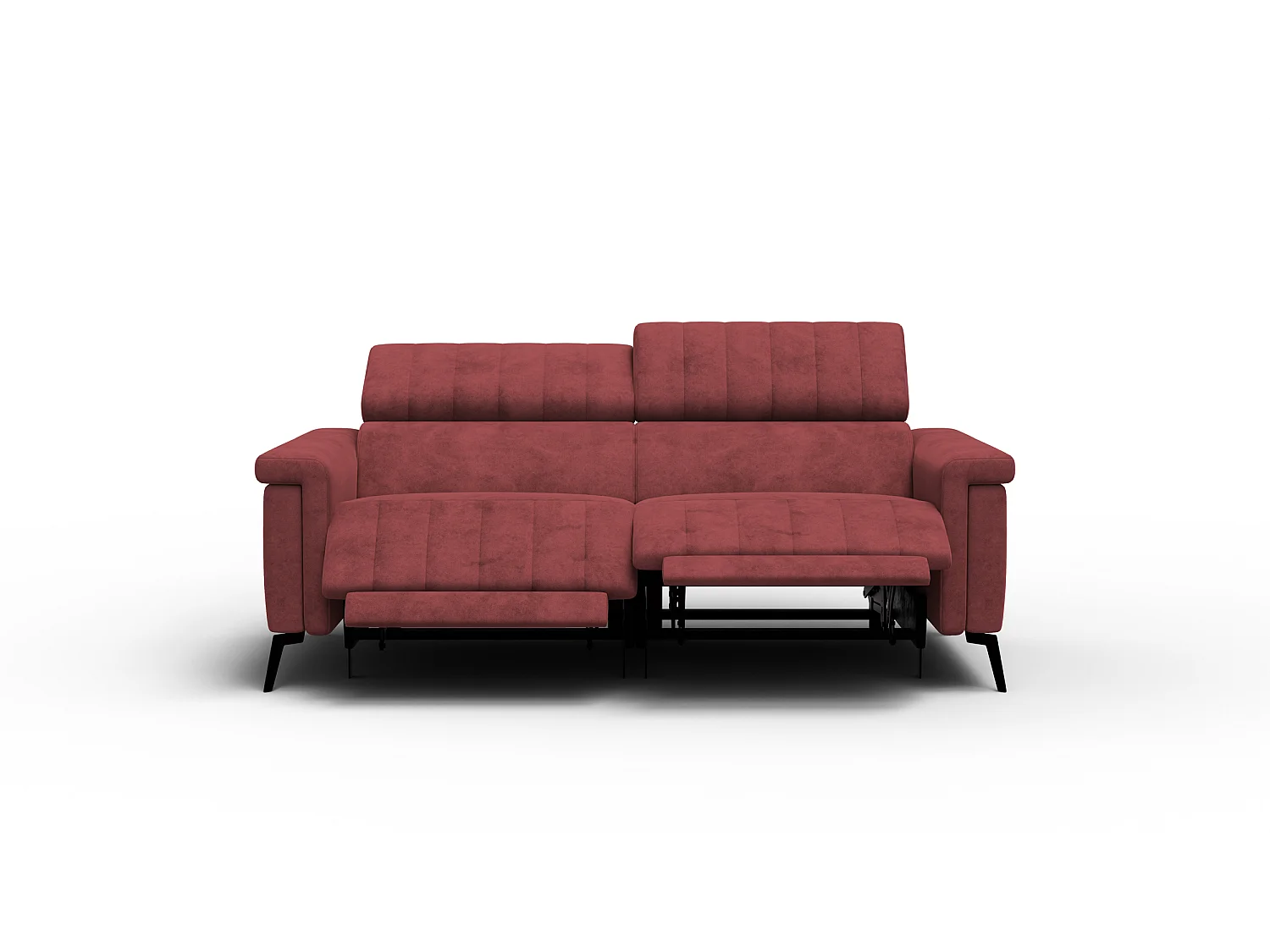 Relaxsofa 3-Sitzer NORDEL, bordeaux