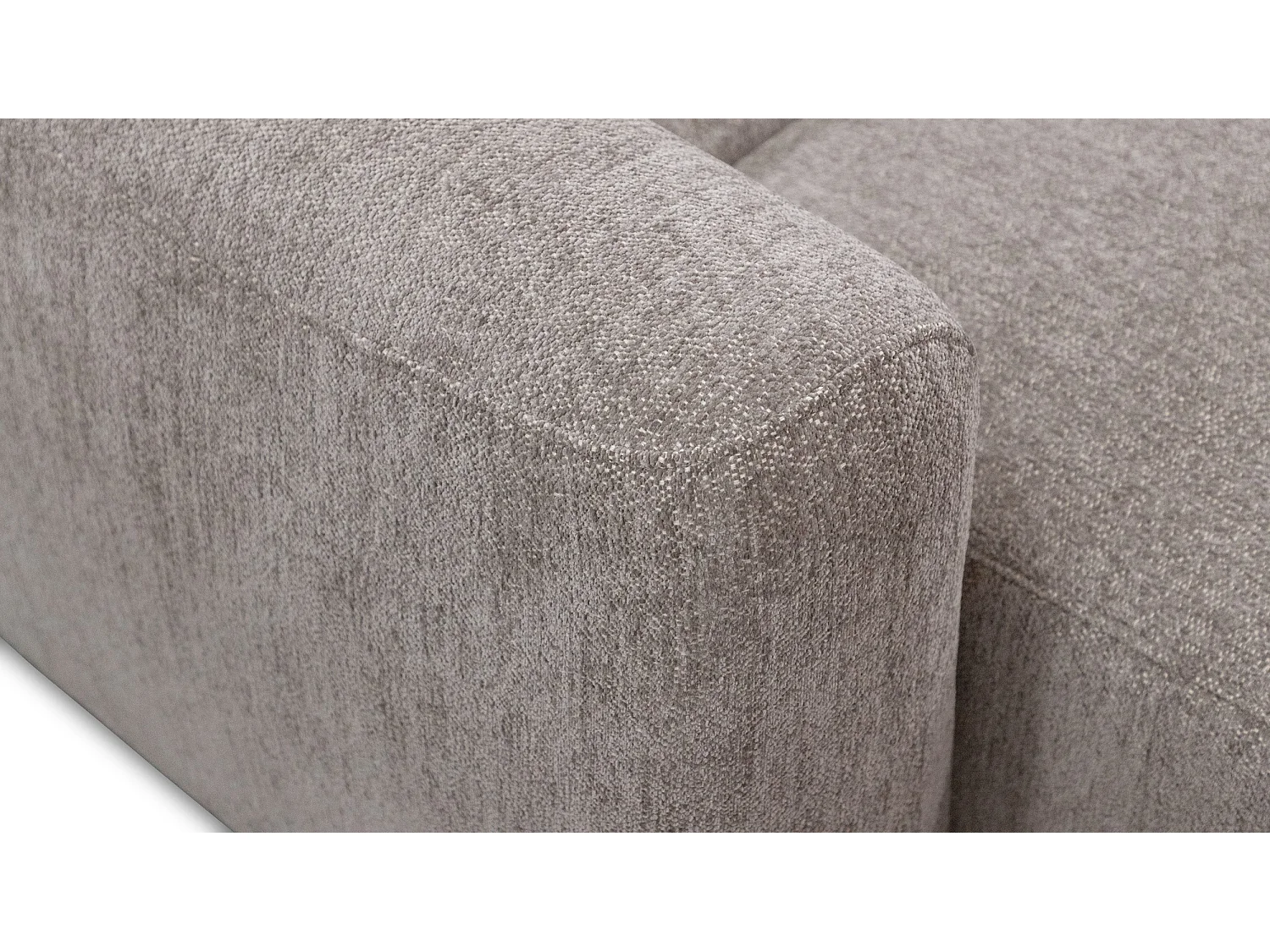 Canapé d'angle 4 places NERO, tissu beige