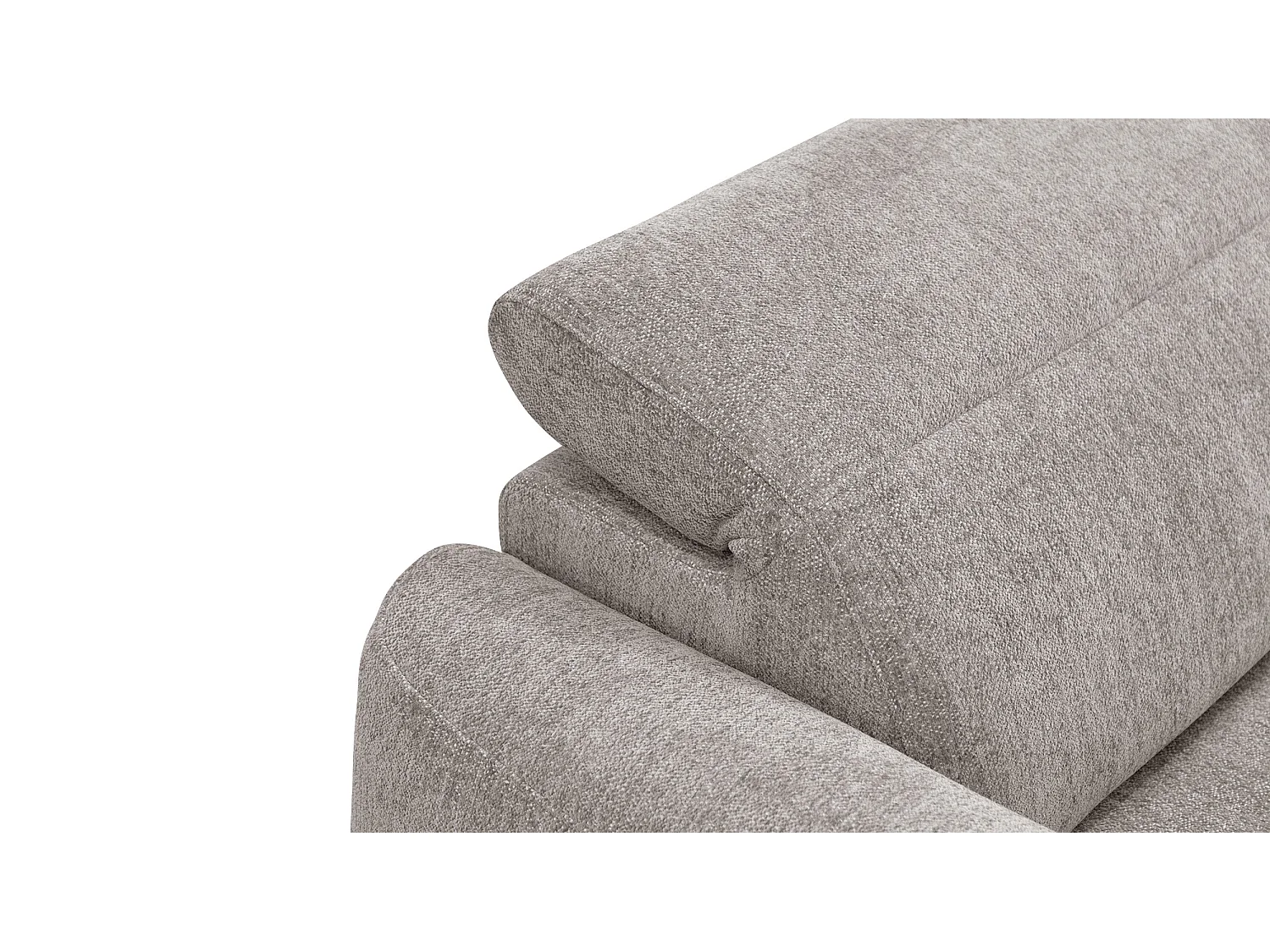 Canapé d'angle 4 places NERO, tissu beige