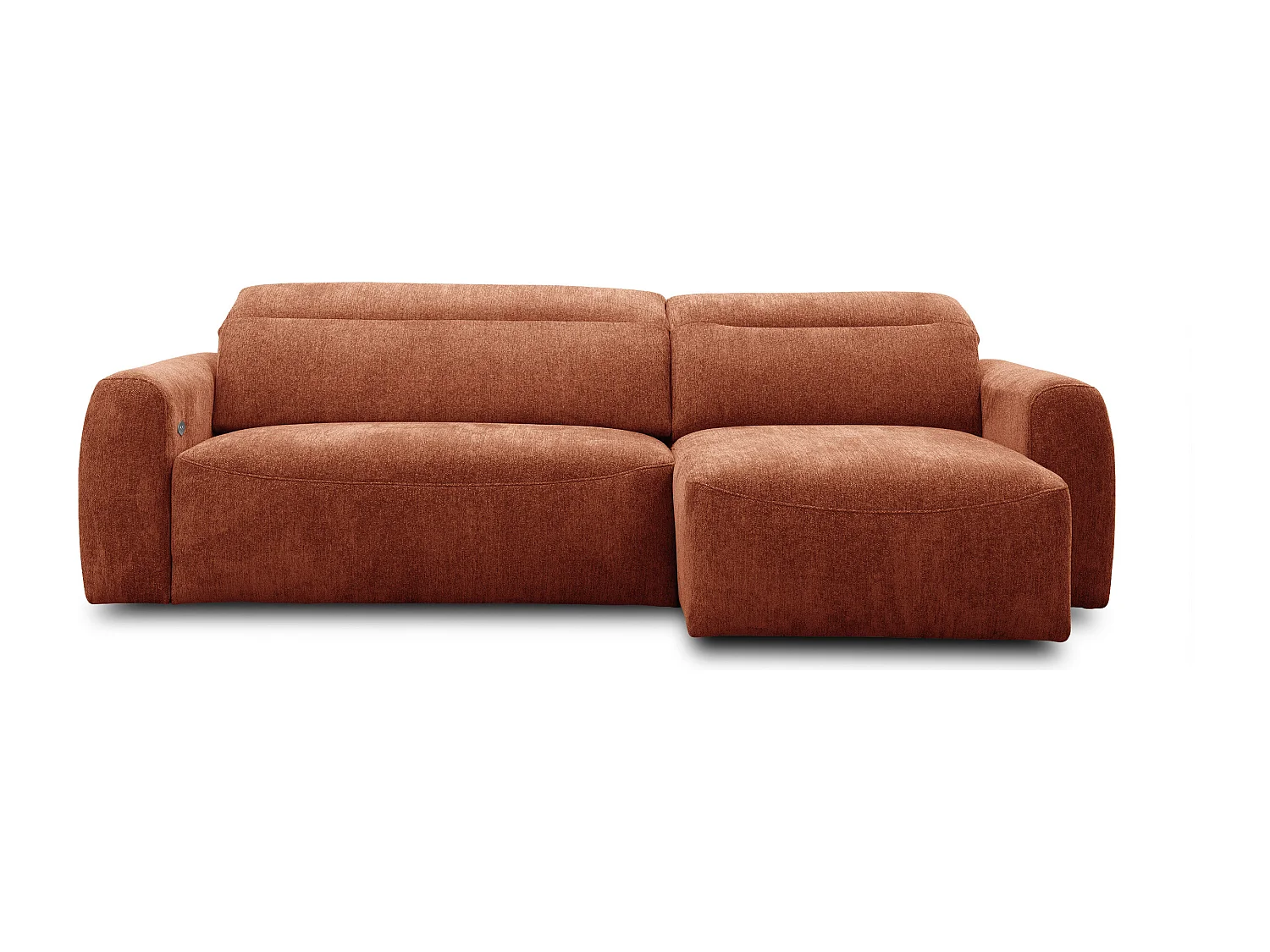 Ecksofa 4-Sitzer rechts NERO, orange