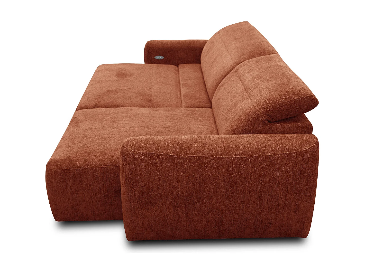 Ecksofa 4-Sitzer rechts NERO, orange