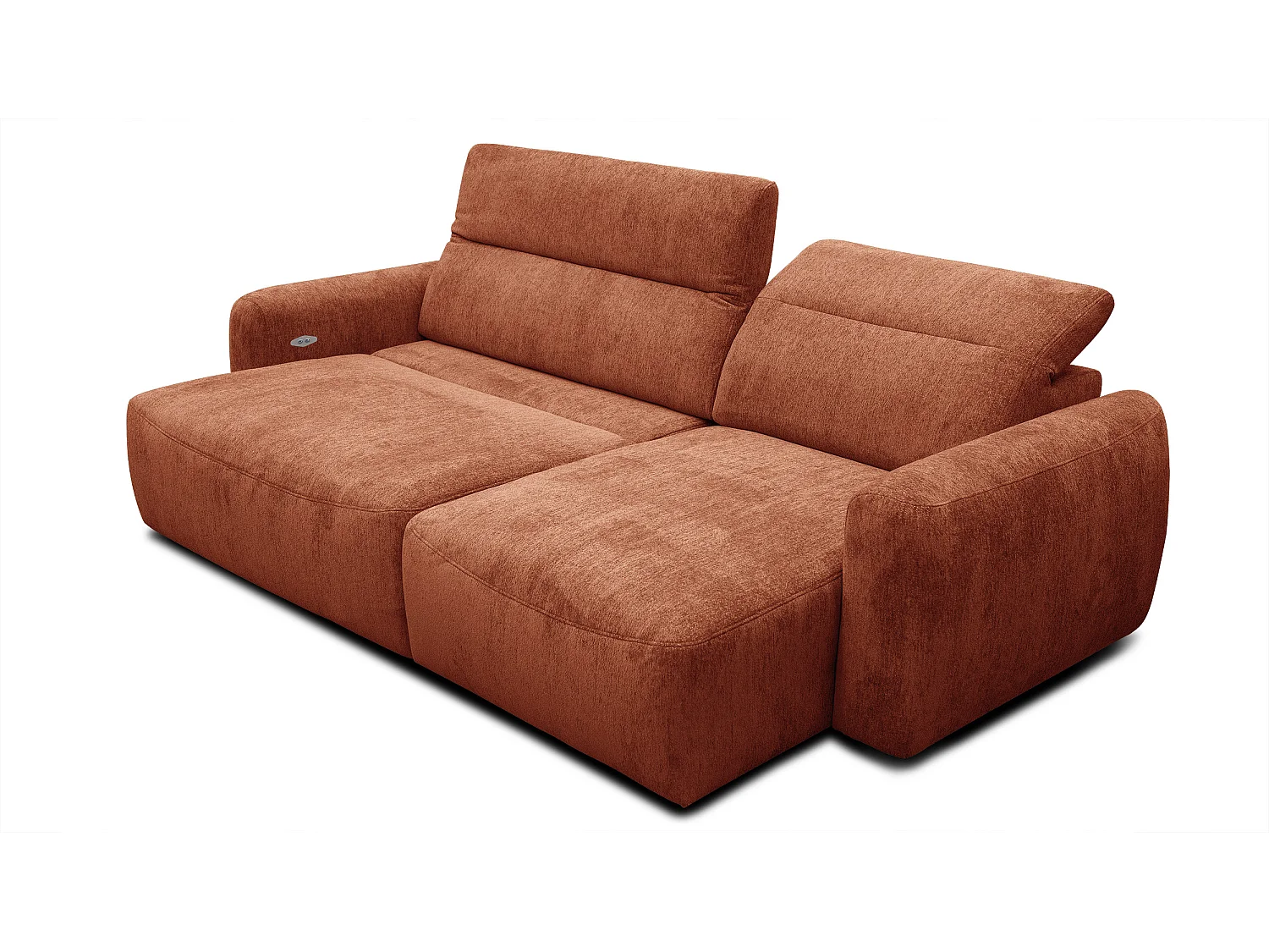 Ecksofa 4-Sitzer rechts NERO, orange