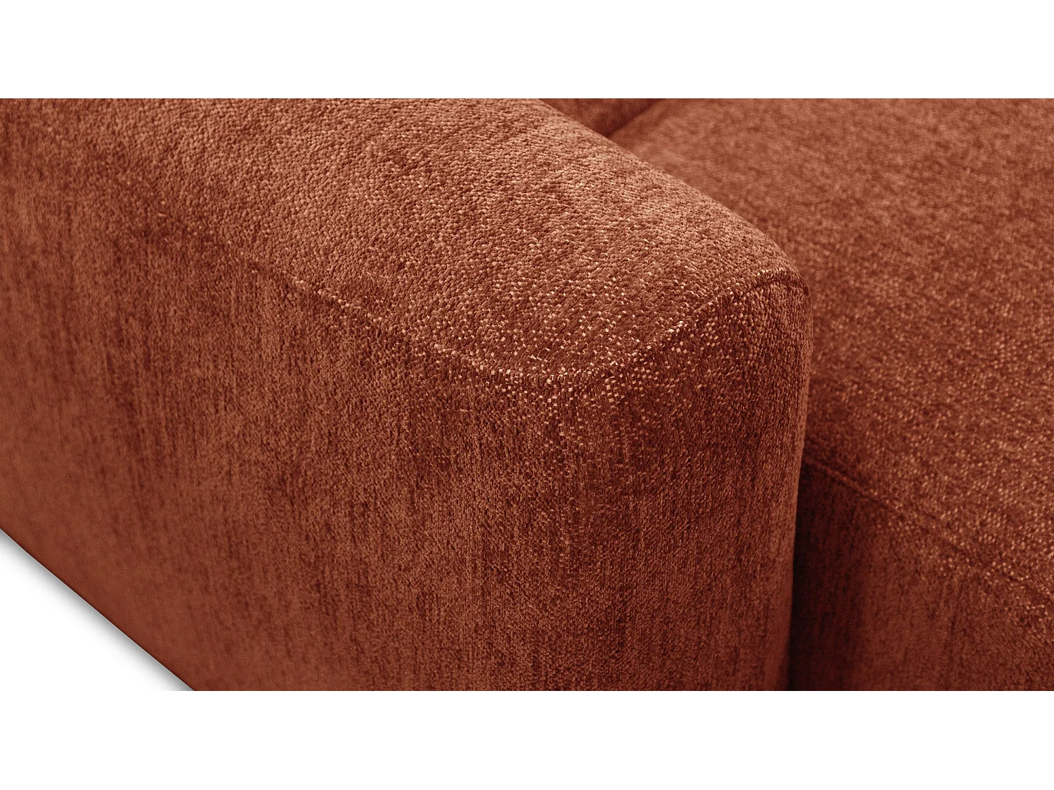 Ecksofa 4-Sitzer rechts NERO, orange