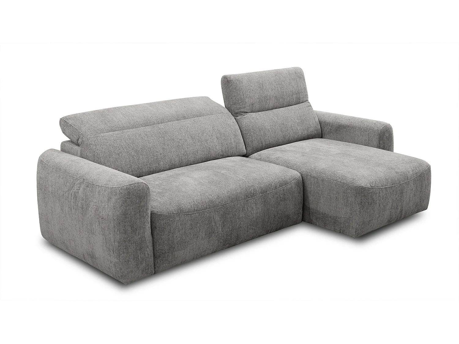 Ecksofa 4-Sitzer rechts NERO, platingrau